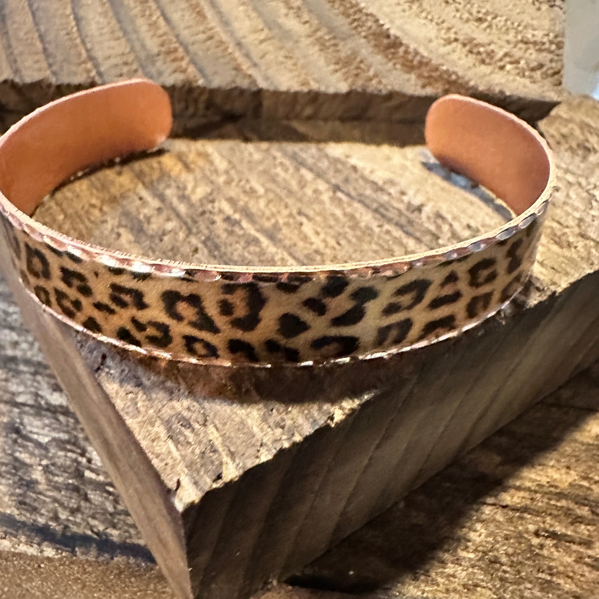 Handmade Boho Copper Narrow Cuff Bracelet, Diamond Cut Leopard Design, Gift BoxHandmade Boho Copper Narrow Cuff Bracelet, Diamond Cut Leopard Design, Gift Box - Premium boho bracelet from COPPER ARTS INC. - Just $29! Shop now at Silver Elegant