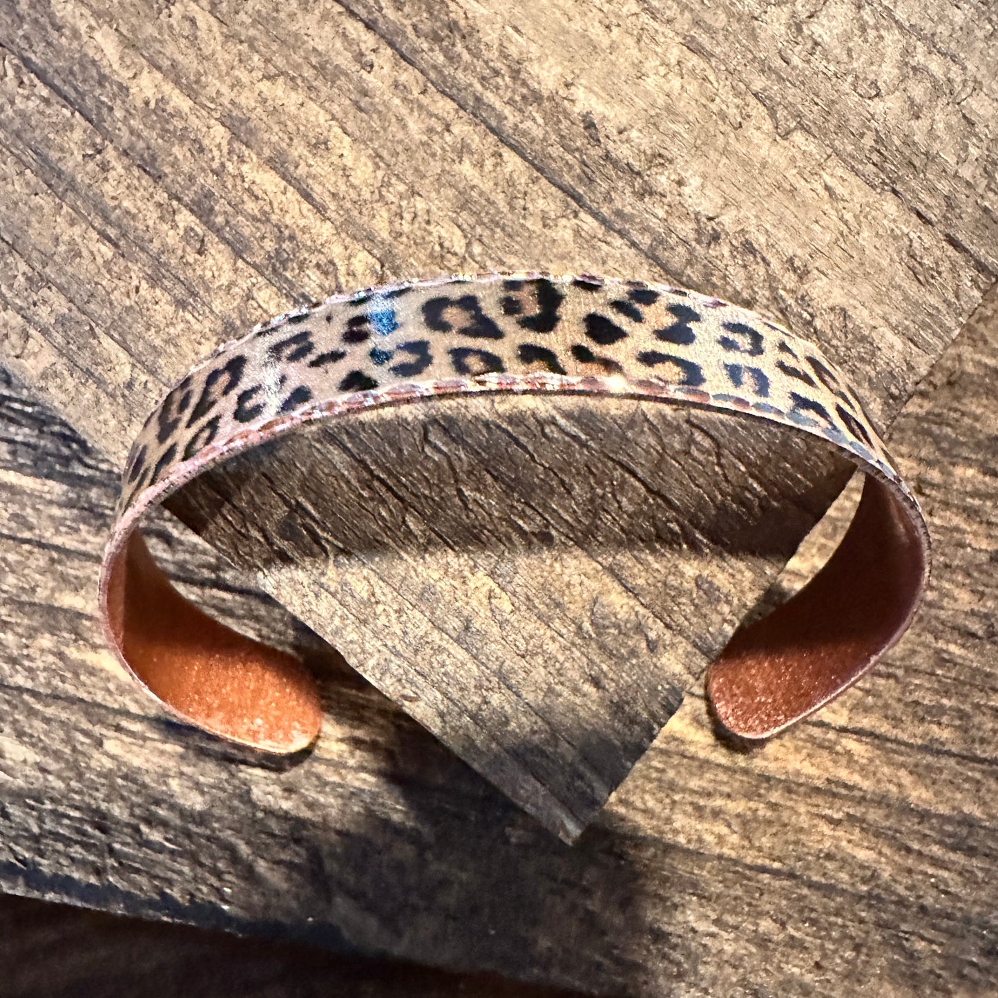 Handmade Boho Copper Narrow Cuff Bracelet, Diamond Cut Leopard Design, Gift BoxHandmade Boho Copper Narrow Cuff Bracelet, Diamond Cut Leopard Design, Gift Box - Premium boho bracelet from COPPER ARTS INC. - Just $29! Shop now at Silver Elegant