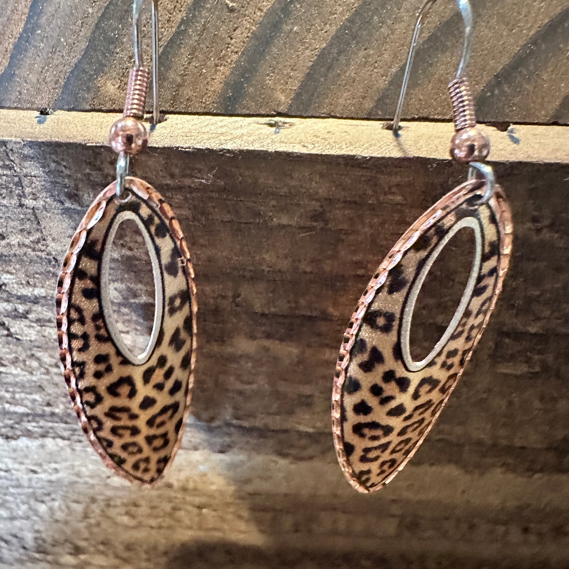 Handmade Boho Copper Earrings, Tear Drop Leopard Wire Earrings, Gift BoxHandmade Boho Copper Earrings, Tear Drop Leopard Wire Earrings, Gift Box - Premium Drop Wire Earring from COPPER ARTS INC. - Just $27! Shop now at Silver Elegant