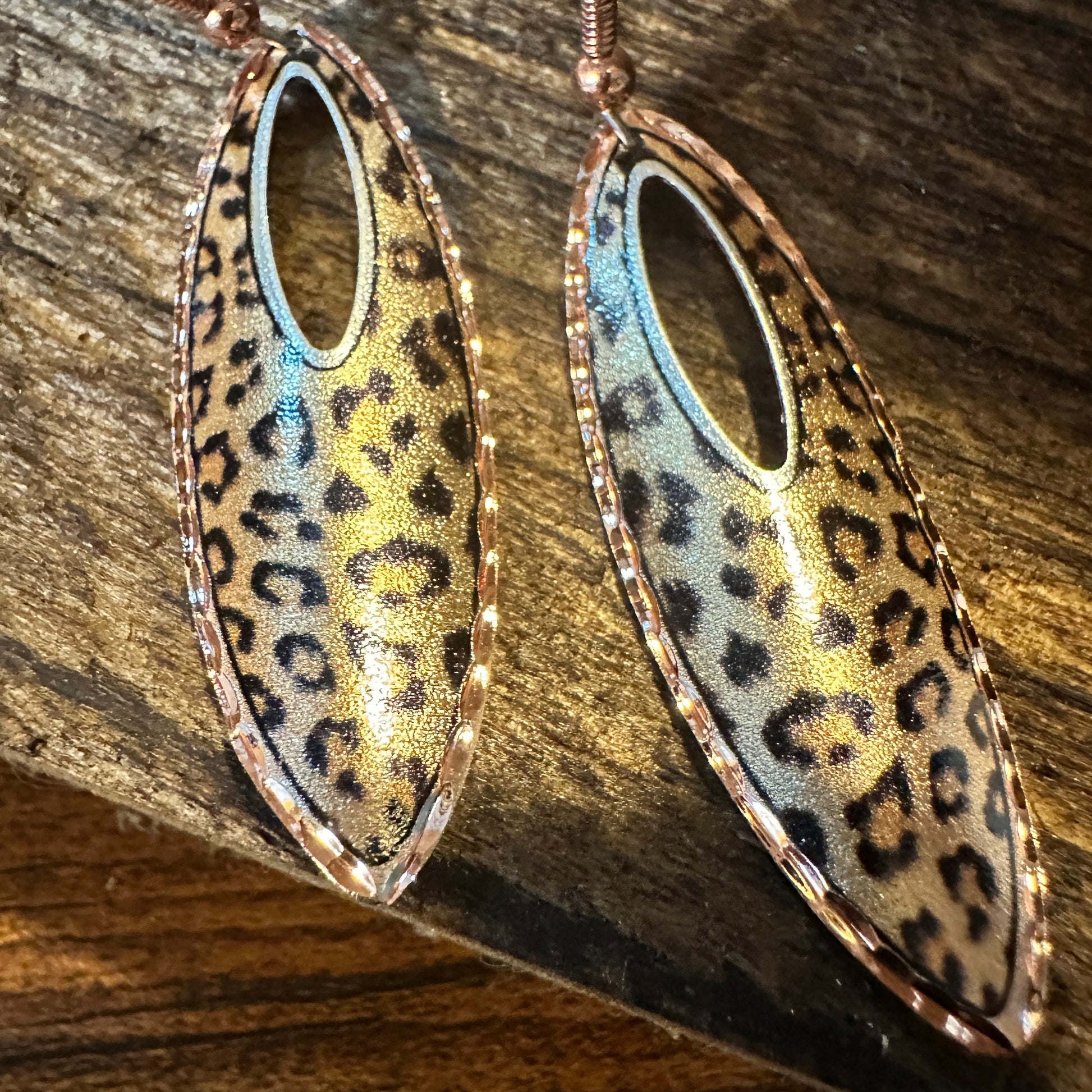 Handmade Boho Copper Earrings, Tear Drop Leopard Wire Earrings, Gift BoxHandmade Boho Copper Earrings, Tear Drop Leopard Wire Earrings, Gift Box - Premium Drop Wire Earring from COPPER ARTS INC. - Just $27! Shop now at Silver Elegant