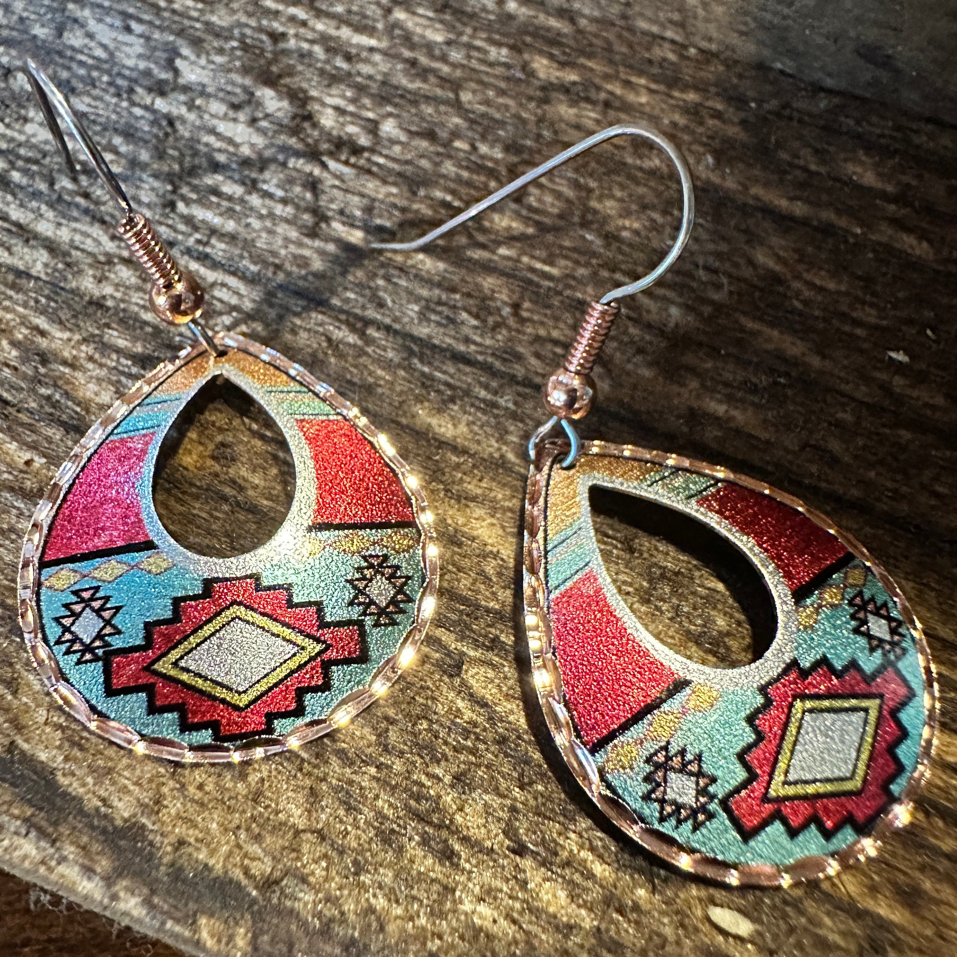 Handmade Boho Copper Earrings, Diamond Cut Teardrop Southwestern Drop Earrings, Gift BoxHandmade Boho Copper Earrings, Diamond Cut Teardrop Southwestern Drop Earrings, Gift Box - Premium Drop Wire Earring from COPPER ARTS INC. - Just $27! Shop now at Silver Elegant