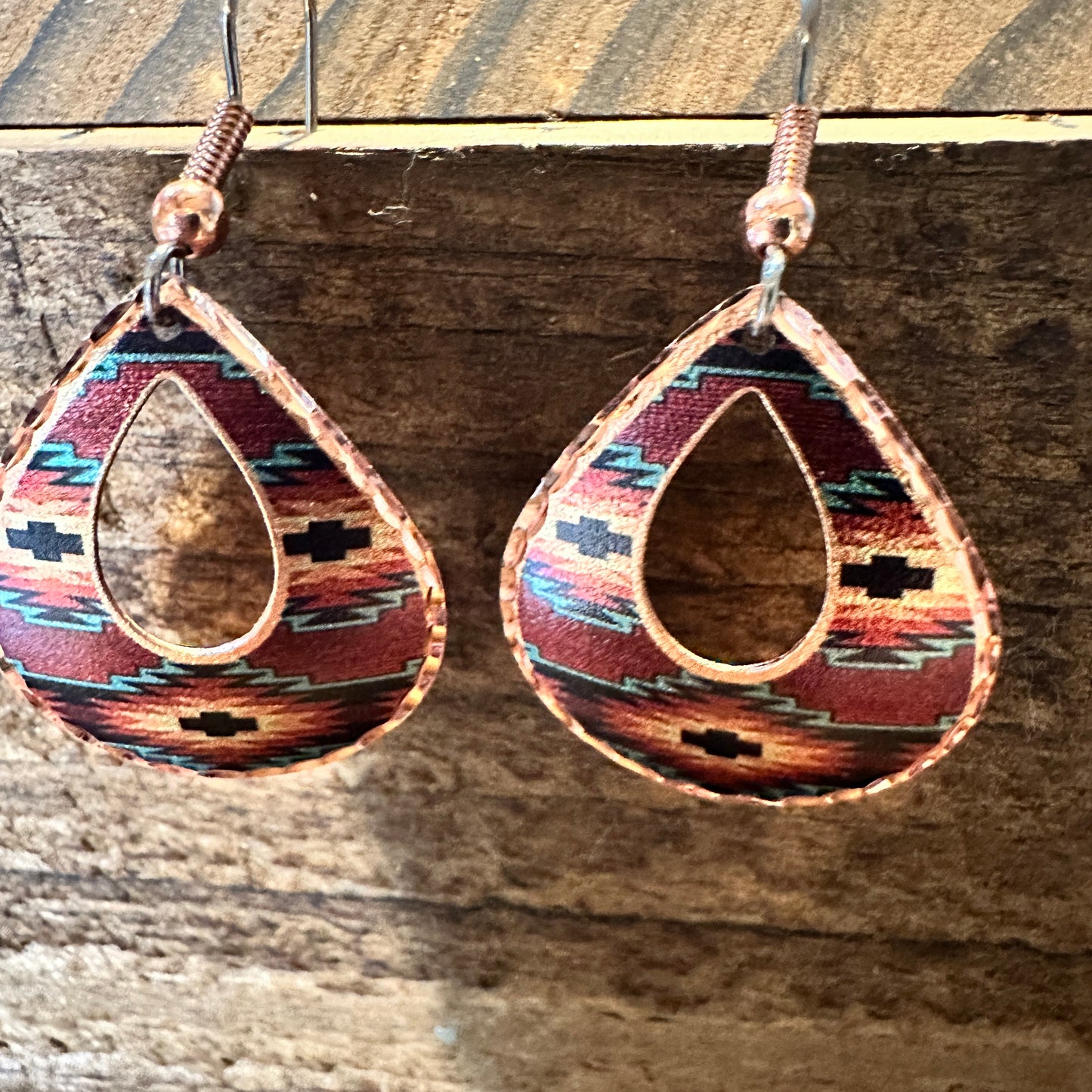 Handmade Boho Copper Earrings, Diamond Cut Southwestern Native Drop Earrings, Gift BoxHandmade Boho Copper Earrings, Diamond Cut Southwestern Native Drop Earrings, Gift Box - Premium Drop Wire Earring from COPPER ARTS INC. - Just $27! Shop now at Silver Elegant