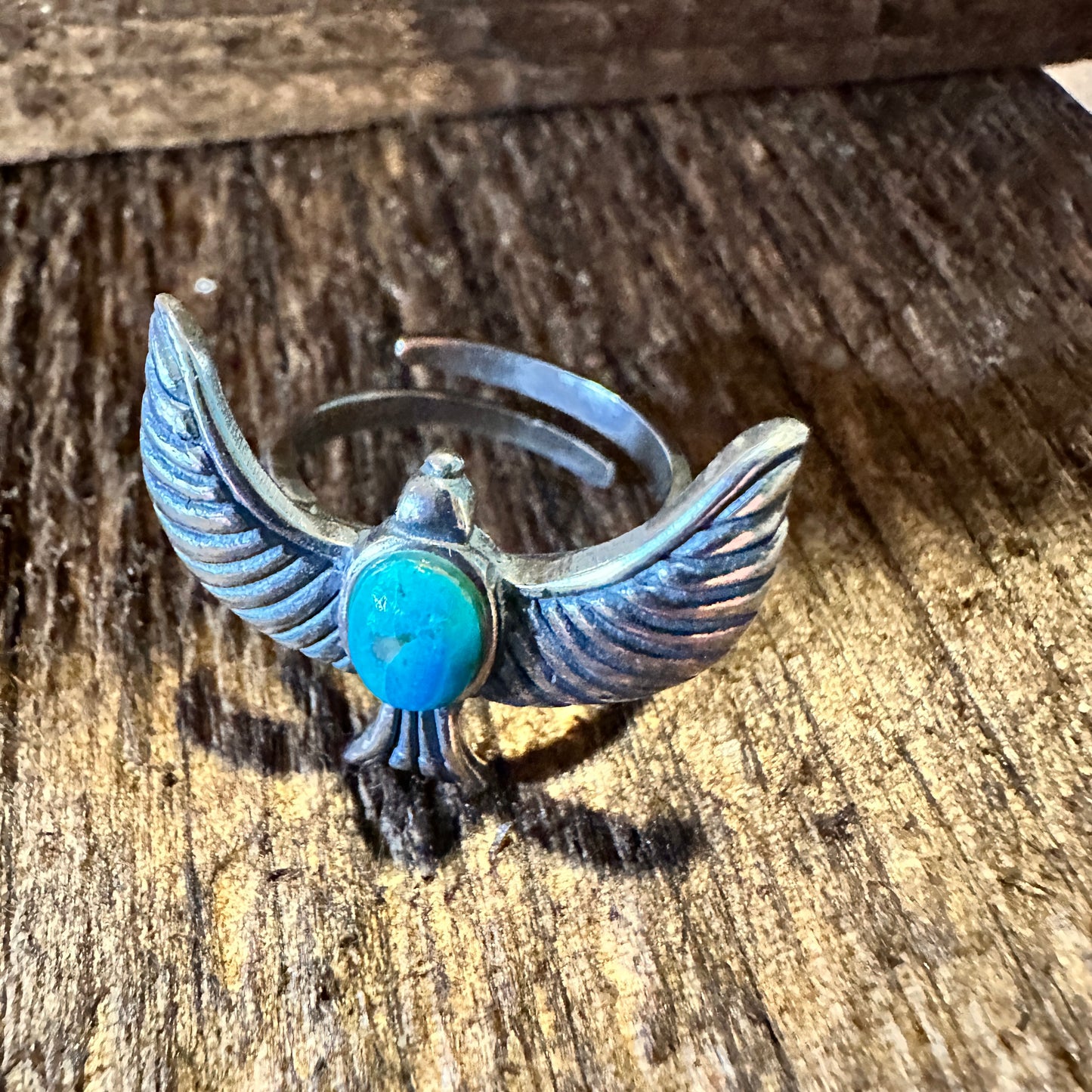 Native American Eagle Turquoise Statement Ring, Genuine Sterling Silver & Turquoise Ring, Gift BoxNative American Eagle Turquoise Statement Ring, Genuine Sterling Silver & Turquoise Ring, Gift Box - Premium cuff rings from Silver Elegant - Just $74! Shop now at Silver Elegant