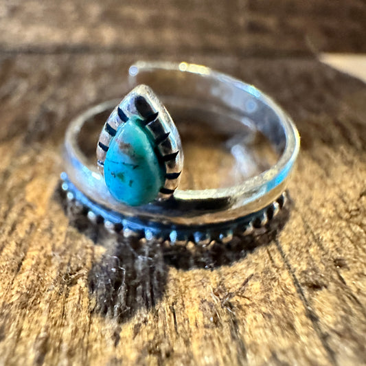 Native American Bipana Turquoise Ring, Genuine Sterling Silver & Turquoise Stone, Gift BoxNative American Bipana Turquoise Ring, Genuine Sterling Silver & Turquoise Stone, Gift Box - Premium cuff rings from Silver Elegant - Just $39! Shop now at Silver Elegant