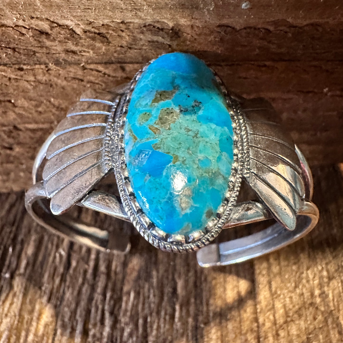 Native American Winged Abedabun Statement Cuff Bracelet, Genuine Sterling Silver & Turquoise Stone, Gift BoxNative American Winged Abedabun Statement Cuff Bracelet, Genuine Sterling Silver & Turquoise Stone, Gift Box - Premium cuff bangle from Silver Elegant - Just $218! Shop now at Silver Elegant