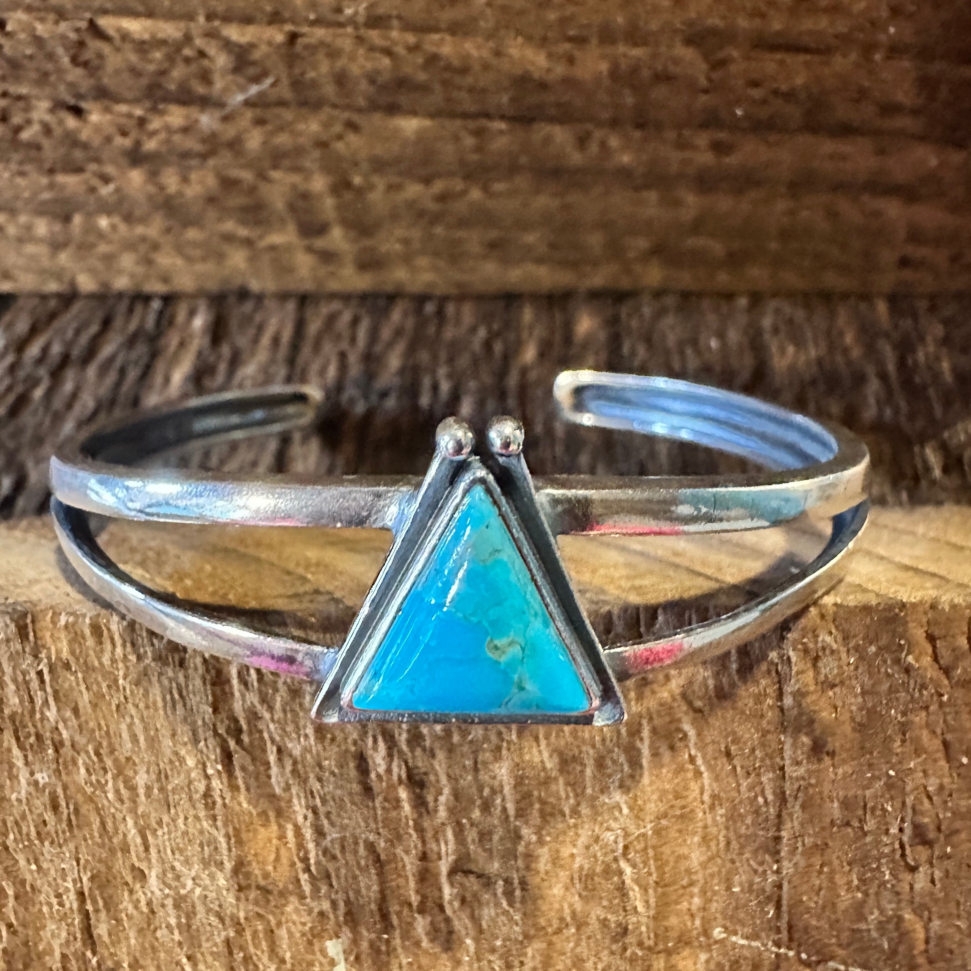 Native American Hanale Cuff Bangle Bracelet, Genuine Sterling Silver & Turquoise Bracelet, Gift BoxNative American Hanale Cuff Bangle Bracelet, Genuine Sterling Silver & Turquoise Bracelet, Gift Box - Premium cuff bangle from Silver Elegant - Just $150! Shop now at Silver Elegant