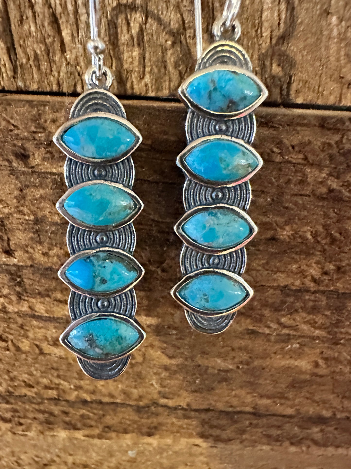 Native American Navajo Valeria Turquoise Earrings, Genuine Sterling Silver & Turquoise Stone, Gift BoxNative American Navajo Valeria Turquoise Earrings, Genuine Sterling Silver & Turquoise Stone, Gift Box - Premium Boho Drop Earring from Silver Elegant - Just $76! Shop now at Silver Elegant