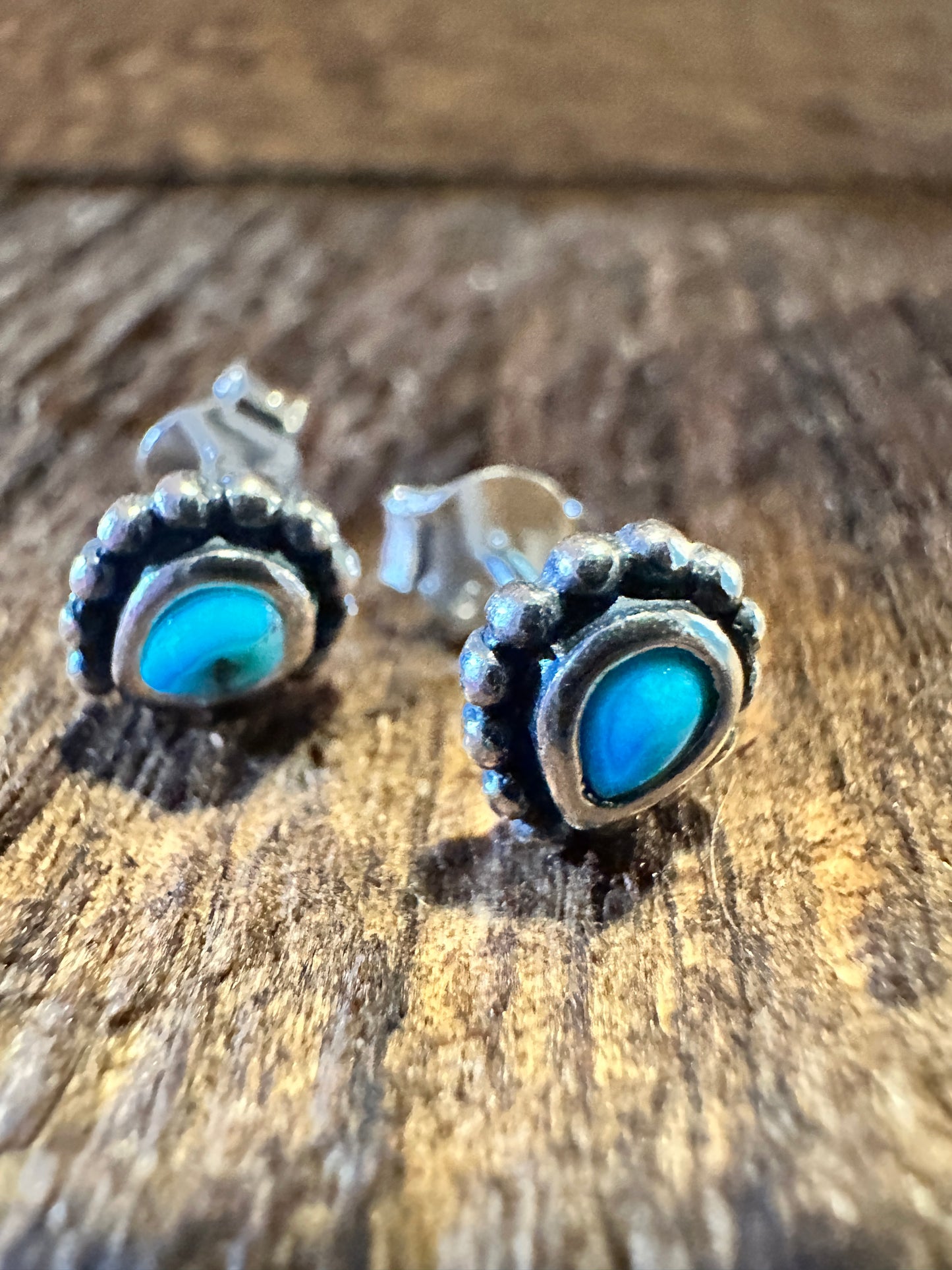 Native American Navajo Teardrop Turquoise Stud Earrings, Genuine Sterling Silver & Turquoise Stone, Gift BoxNative American Navajo Teardrop Turquoise Stud Earrings, Genuine Sterling Silver & Turquoise Stone, Gift Box - Premium Boho Drop Earring from Silver Elegant - Just $42! Shop now at Silver Elegant