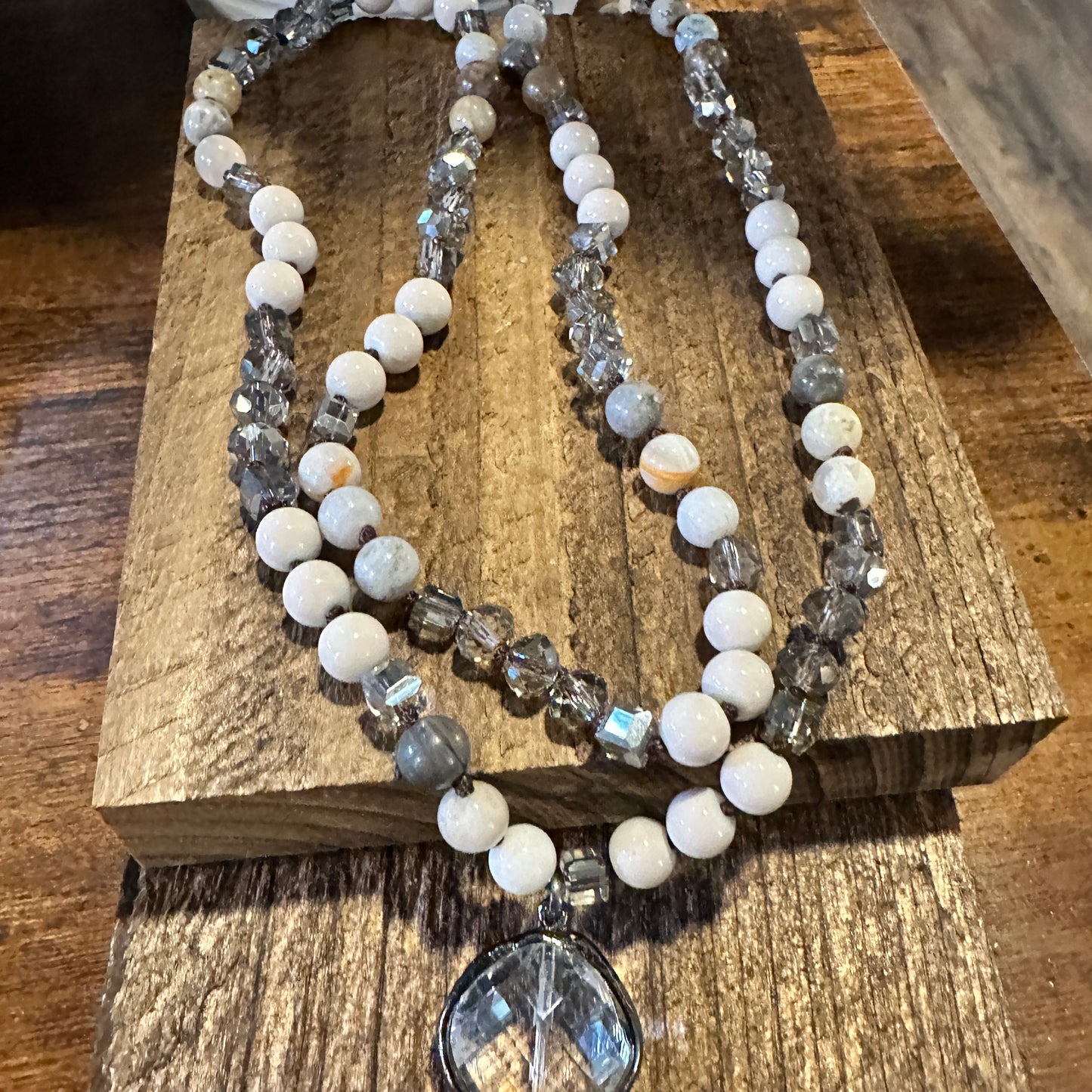 Bohemian Stone Beaded Necklace