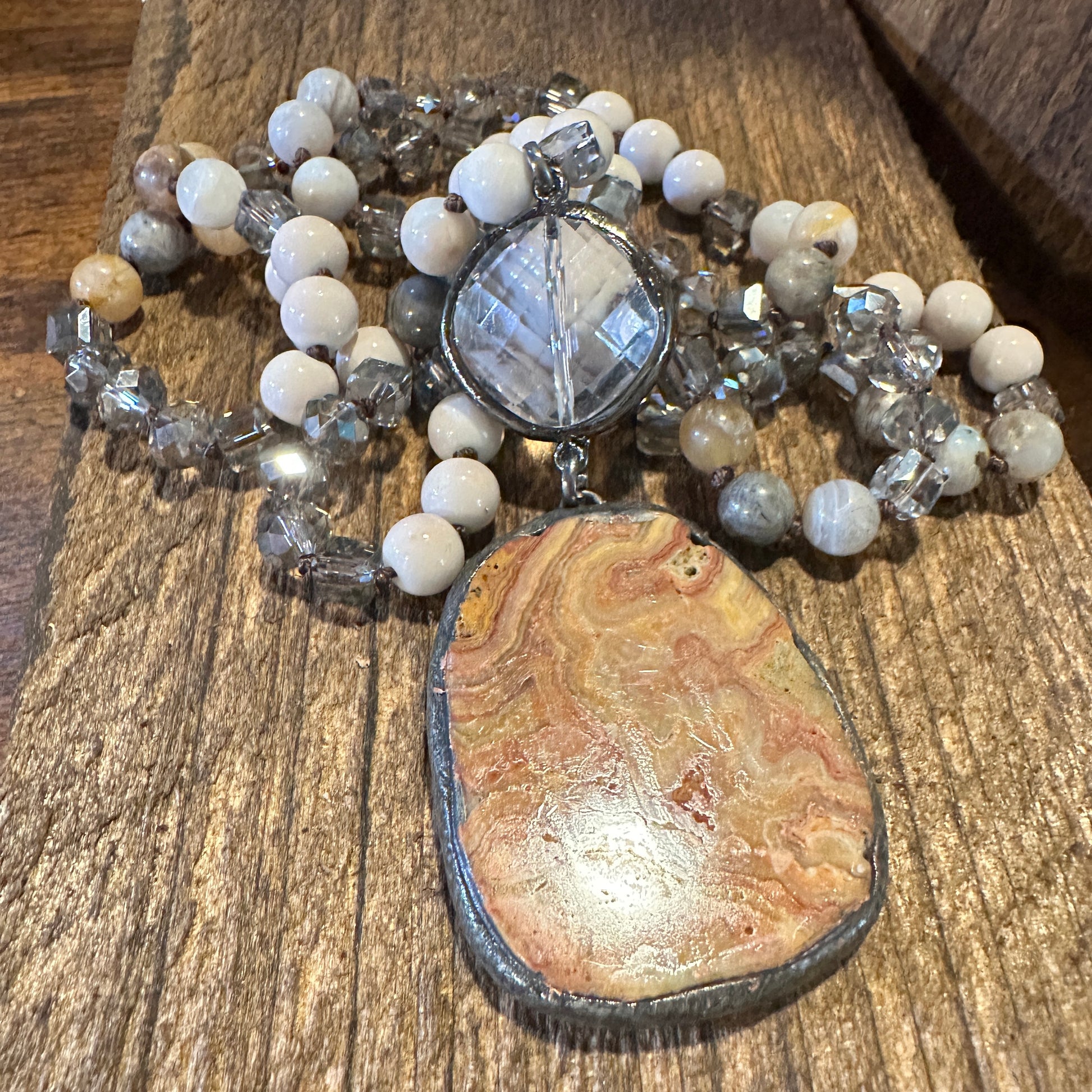 Bohemian Stone Beaded Necklace