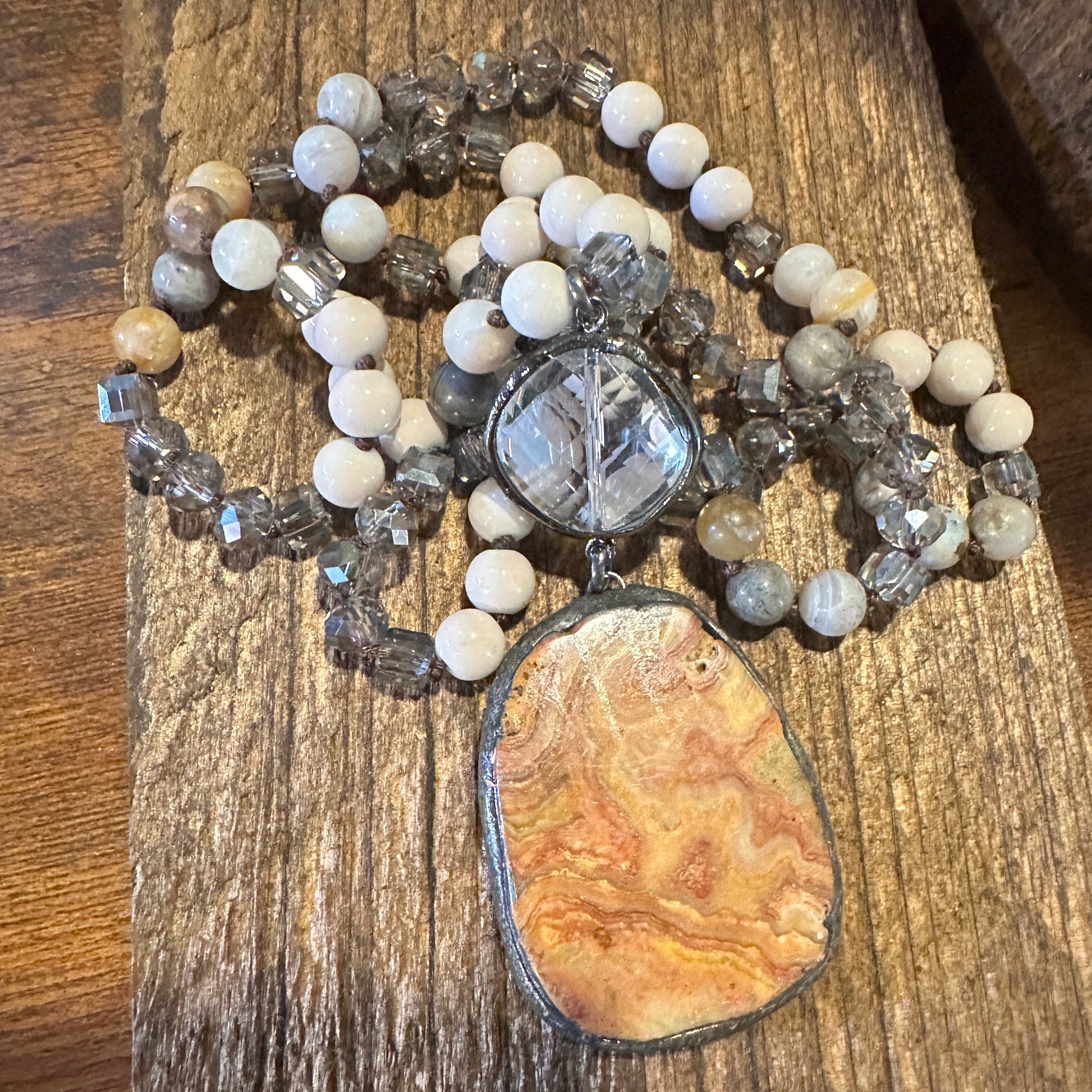 Bohemian Stone Beaded Necklace