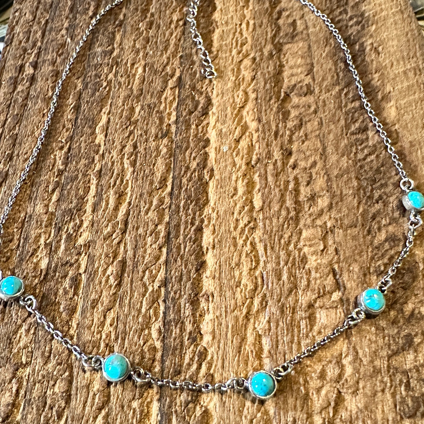 Native American Five Stone Turquoise Choker Necklace, Genuine Sterling Silver & Turquoise Stone, Gift BoxNative American Five Stone Turquoise Choker Necklace, Genuine Sterling Silver & Turquoise Stone, Gift Box - Premium Pendant Necklace from Silver Elegant - Just $65! Shop now at Silver Elegant