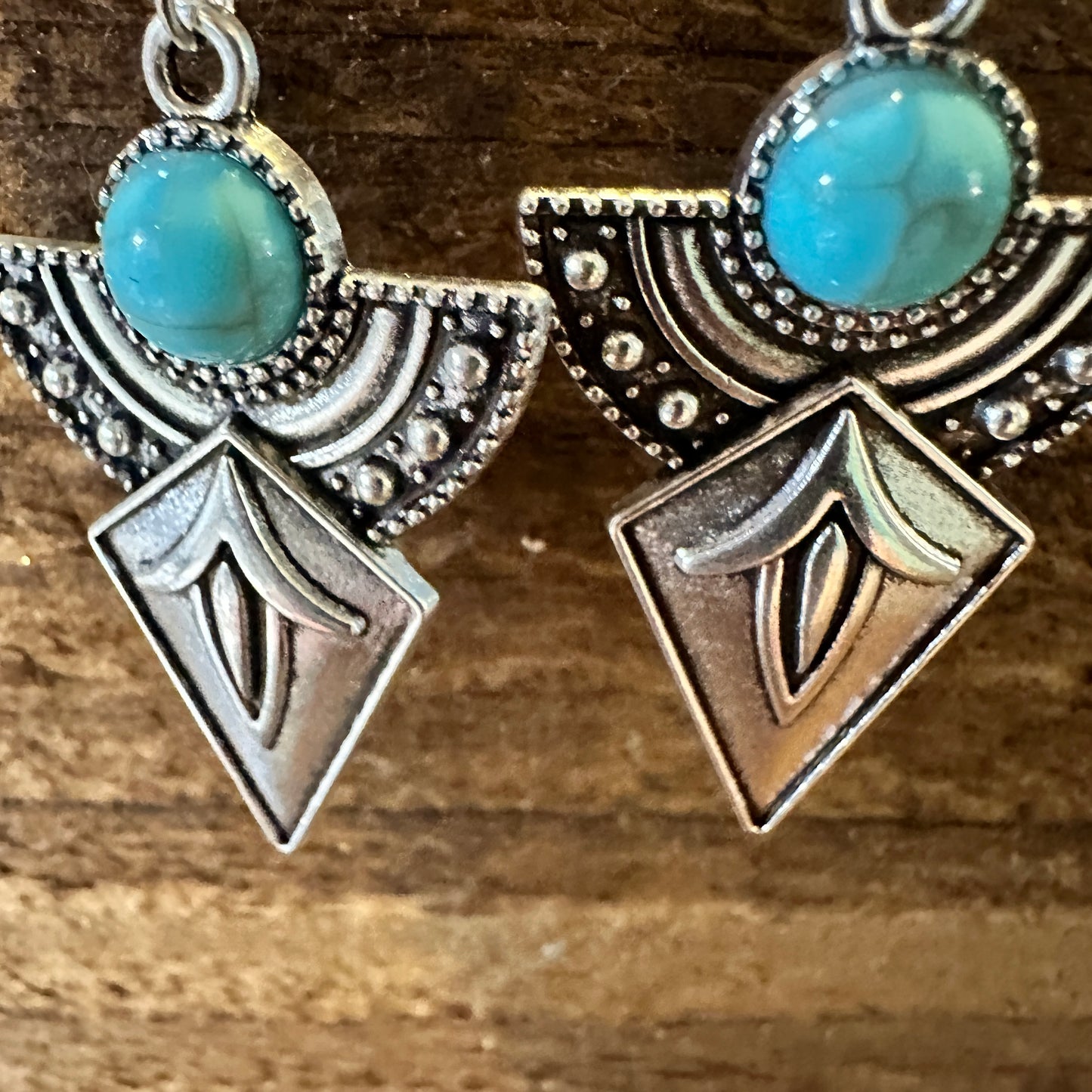 Boho Hippie Vintage Arrow Dangle Wire Earrings, Turquoise Stone, Gift BoxBoho Hippie Vintage Arrow Dangle Wire Earrings, Turquoise Stone, Gift Box - Premium Drop Stud Earring from Silver Elegant - Just $19! Shop now at Silver Elegant