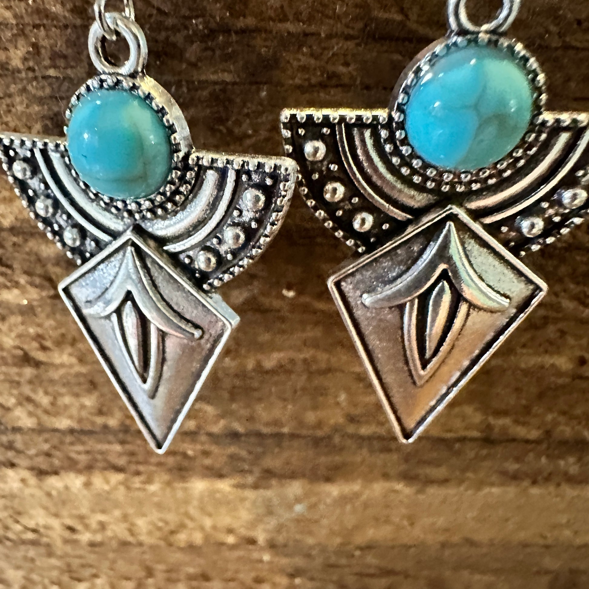 Boho Hippie Vintage Arrow Dangle Wire Earrings, Turquoise Stone, Gift BoxBoho Hippie Vintage Arrow Dangle Wire Earrings, Turquoise Stone, Gift Box - Premium Drop Stud Earring from Silver Elegant - Just $19! Shop now at Silver Elegant