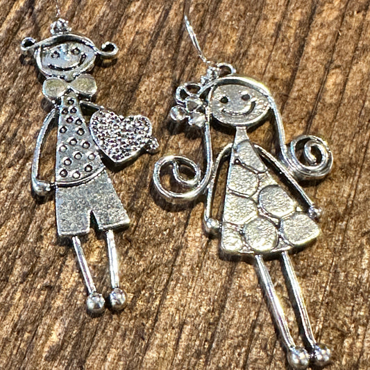 Boho Native American Navajo Dangle Wire Earrings, Boy & Girl, Gift BoxBoho Native American Navajo Dangle Wire Earrings, Boy & Girl, Gift Box - Premium Drop Stud Earring from Silver Elegant - Just $19! Shop now at Silver Elegant