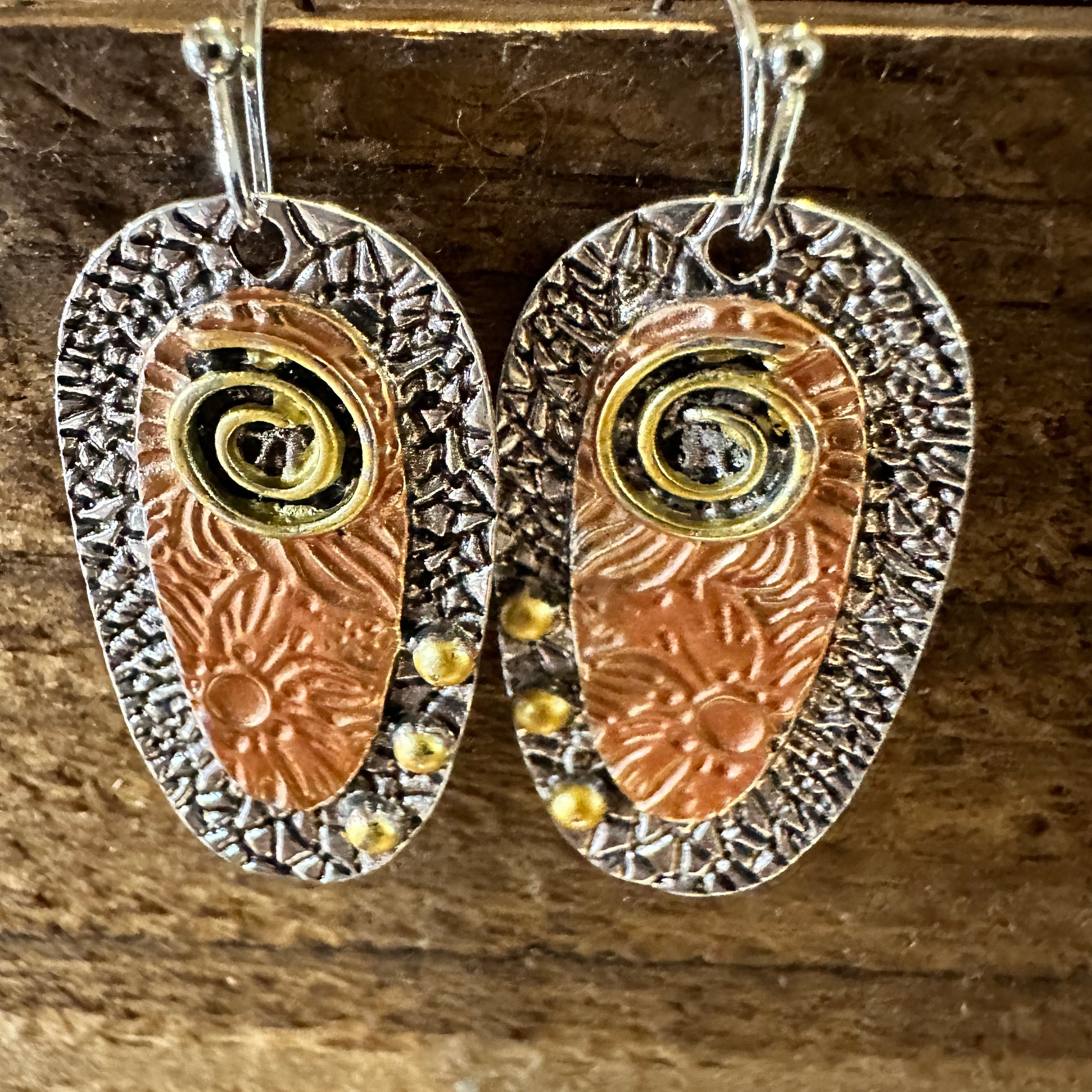 Handcrafted Bohemian Hippie Copper Dangle Earring, Retro Ethnic Style , Gift BoxHandcrafted Bohemian Hippie Copper Dangle Earring, Retro Ethnic Style , Gift Box - Premium Drop Wire Earring from Silver Elegant - Just $19! Shop now at Silver Elegant