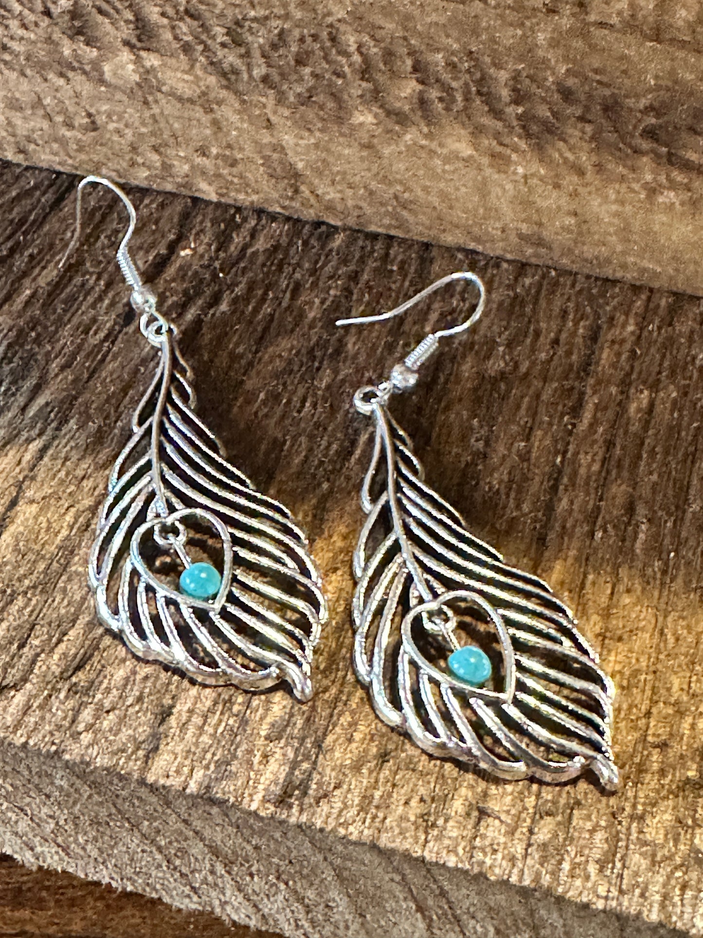 Boho Vintage Chic Southwestern Feather Dangle Wire Earrings, Silver Plated, Gift BoxBoho Vintage Chic Southwestern Feather Dangle Wire Earrings, Silver Plated, Gift Box - Premium Drop Stud Earring from Silver Elegant - Just $19! Shop now at Silver Elegant