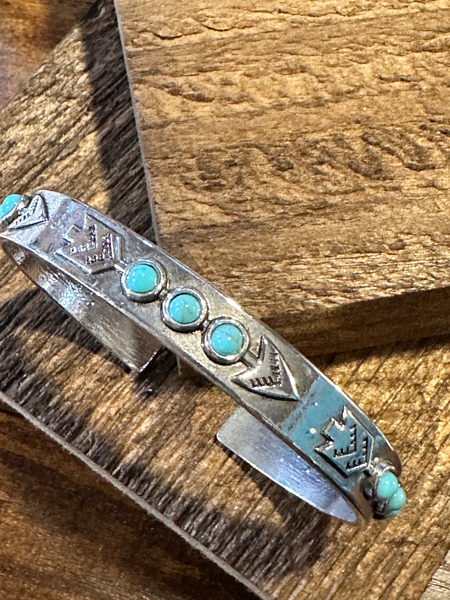 Handcrafted Boho Chic Native American Turquoise Stone Open Cuff Bangle Bracelet, Gift BoxHandcrafted Boho Chic Native American Turquoise Stone Open Cuff Bangle Bracelet, Gift Box - Premium boho bracelet from Lunar Deer - Just $29! Shop now at Silver Elegant