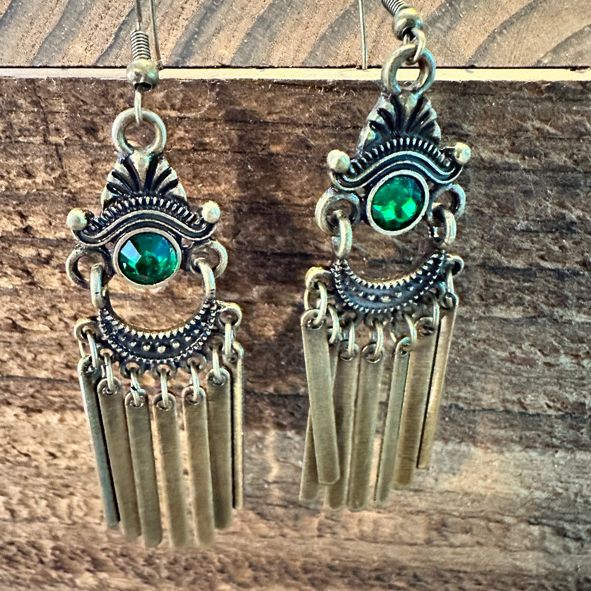 Boho Southwestern Copper Drop Earrings, Emerald Stone, Gift BoxBoho Southwestern Copper Drop Earrings, Emerald Stone, Gift Box - Premium Drop Stud Earring from Silver Elegant - Just $22! Shop now at Silver Elegant