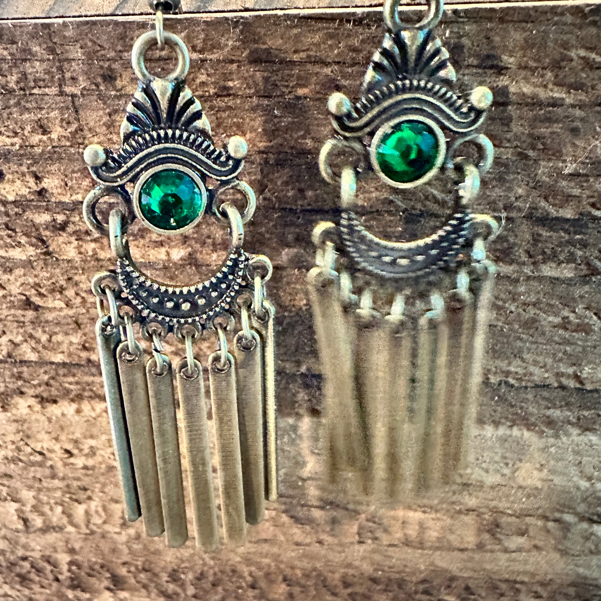 Boho Southwestern Copper Drop Earrings, Emerald Stone, Gift BoxBoho Southwestern Copper Drop Earrings, Emerald Stone, Gift Box - Premium Drop Stud Earring from Silver Elegant - Just $22! Shop now at Silver Elegant