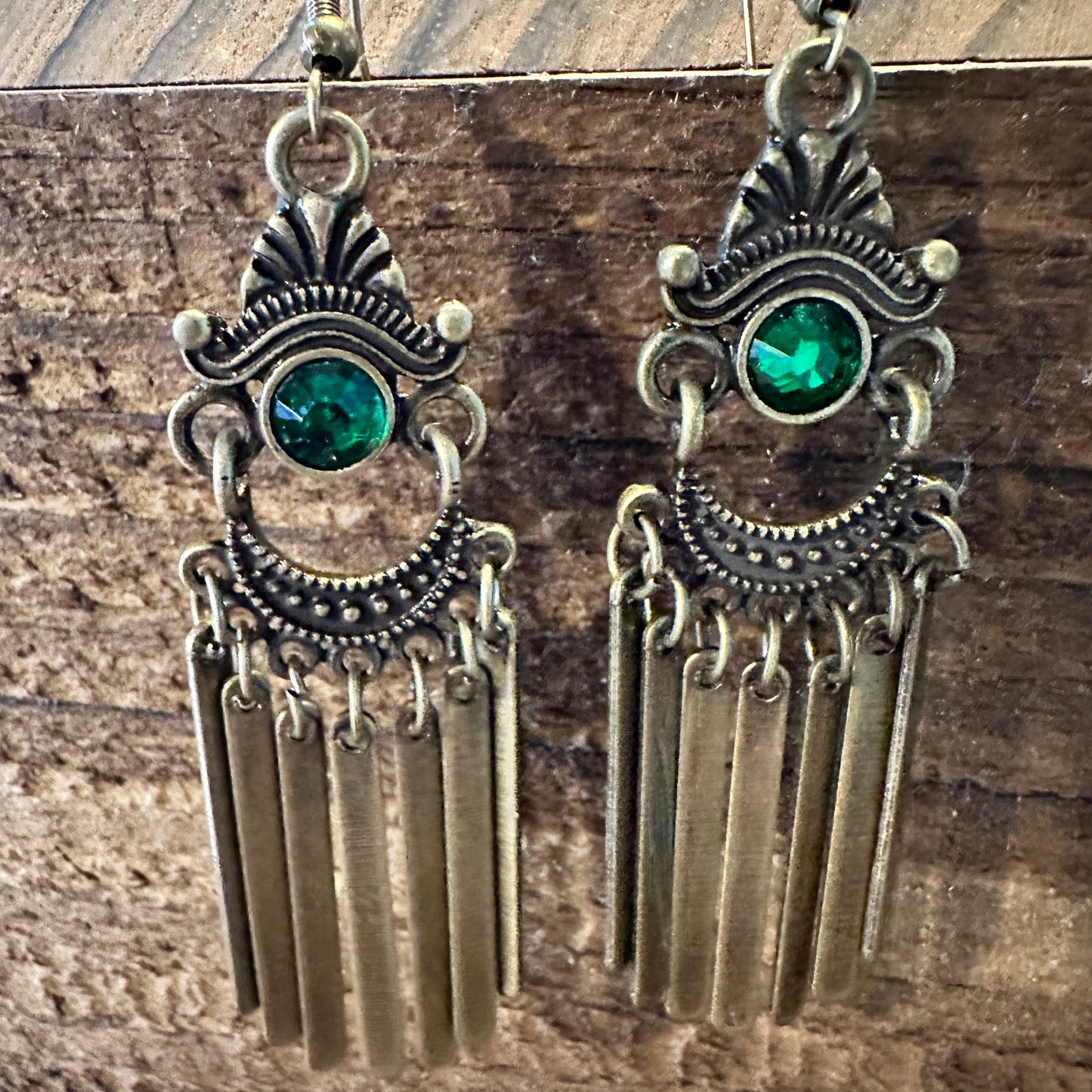 Boho Southwestern Copper Drop Earrings, Emerald Stone, Gift BoxBoho Southwestern Copper Drop Earrings, Emerald Stone, Gift Box - Premium Drop Stud Earring from Silver Elegant - Just $22! Shop now at Silver Elegant