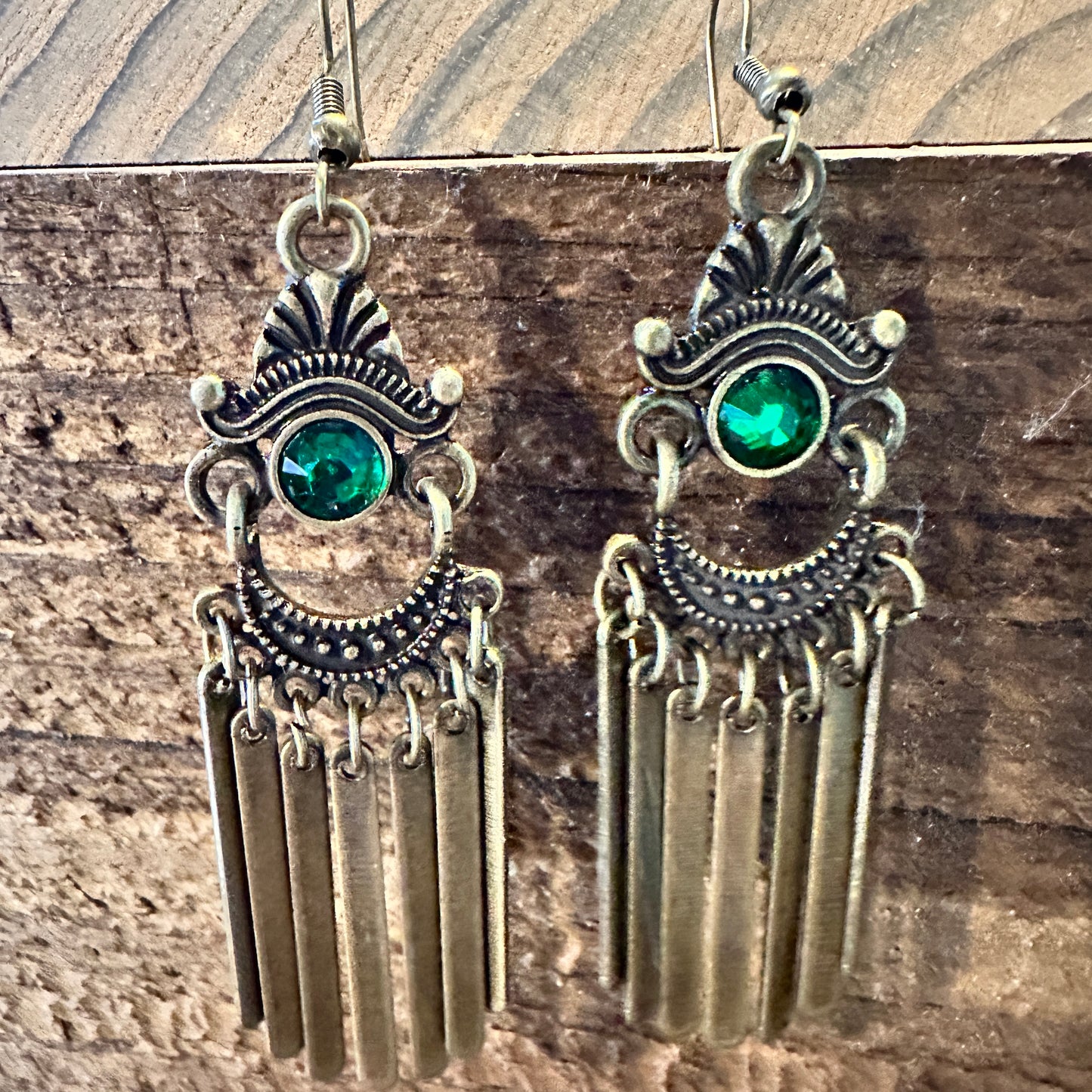 Boho Southwestern Copper Drop Earrings, Emerald Stone, Gift BoxBoho Southwestern Copper Drop Earrings, Emerald Stone, Gift Box - Premium Drop Stud Earring from Silver Elegant - Just $22! Shop now at Silver Elegant