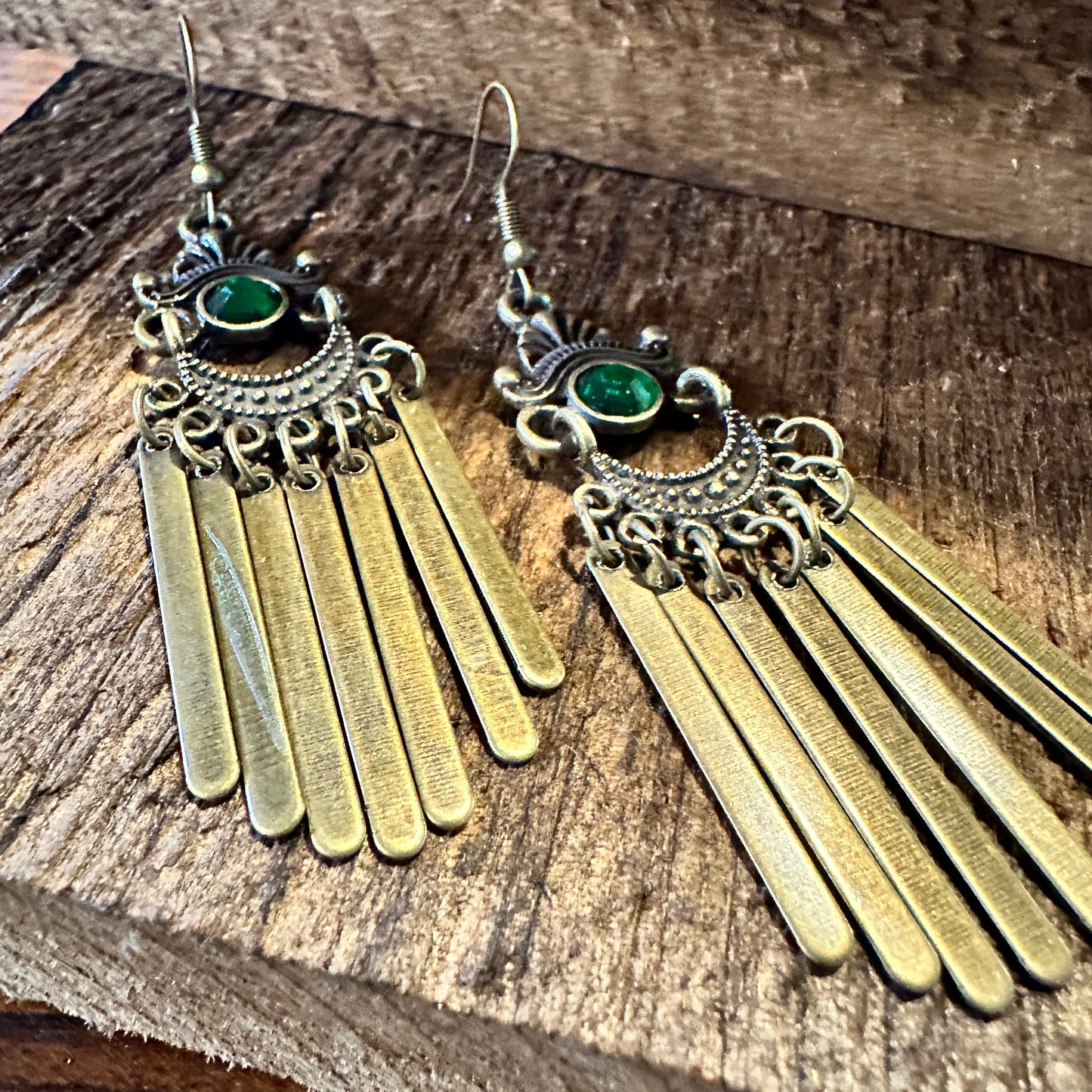 Boho Southwestern Copper Drop Earrings, Emerald Stone, Gift BoxBoho Southwestern Copper Drop Earrings, Emerald Stone, Gift Box - Premium Drop Stud Earring from Silver Elegant - Just $22! Shop now at Silver Elegant