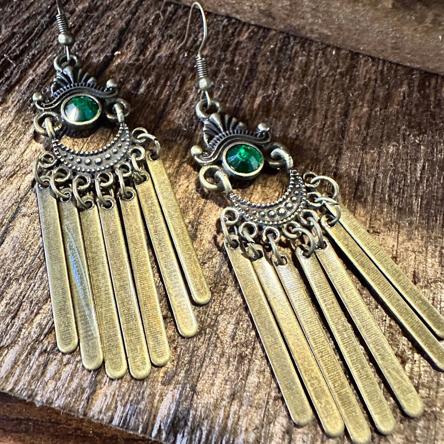 Boho Southwestern Copper Drop Earrings, Emerald Stone, Gift BoxBoho Southwestern Copper Drop Earrings, Emerald Stone, Gift Box - Premium Drop Stud Earring from Silver Elegant - Just $22! Shop now at Silver Elegant