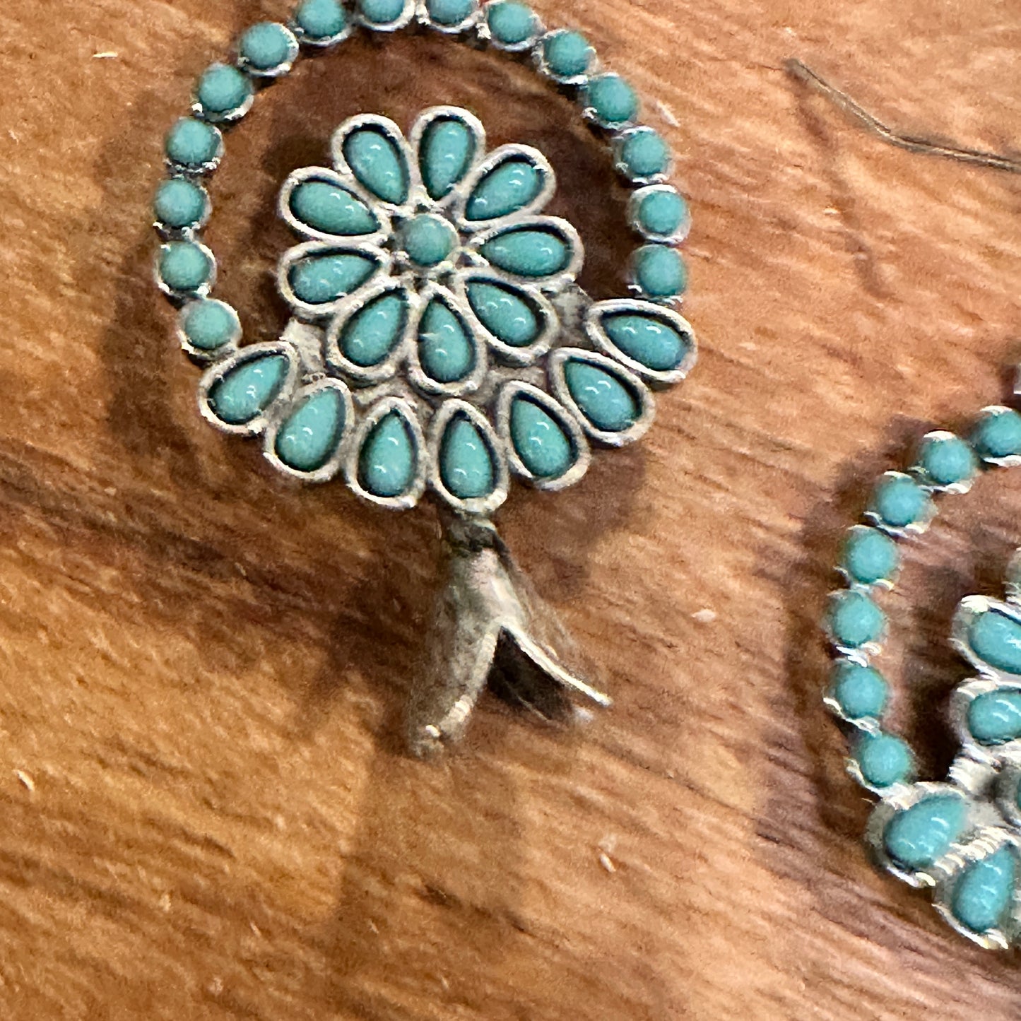 Turquoise Blossom Charm Earrings: Nature's Elegance