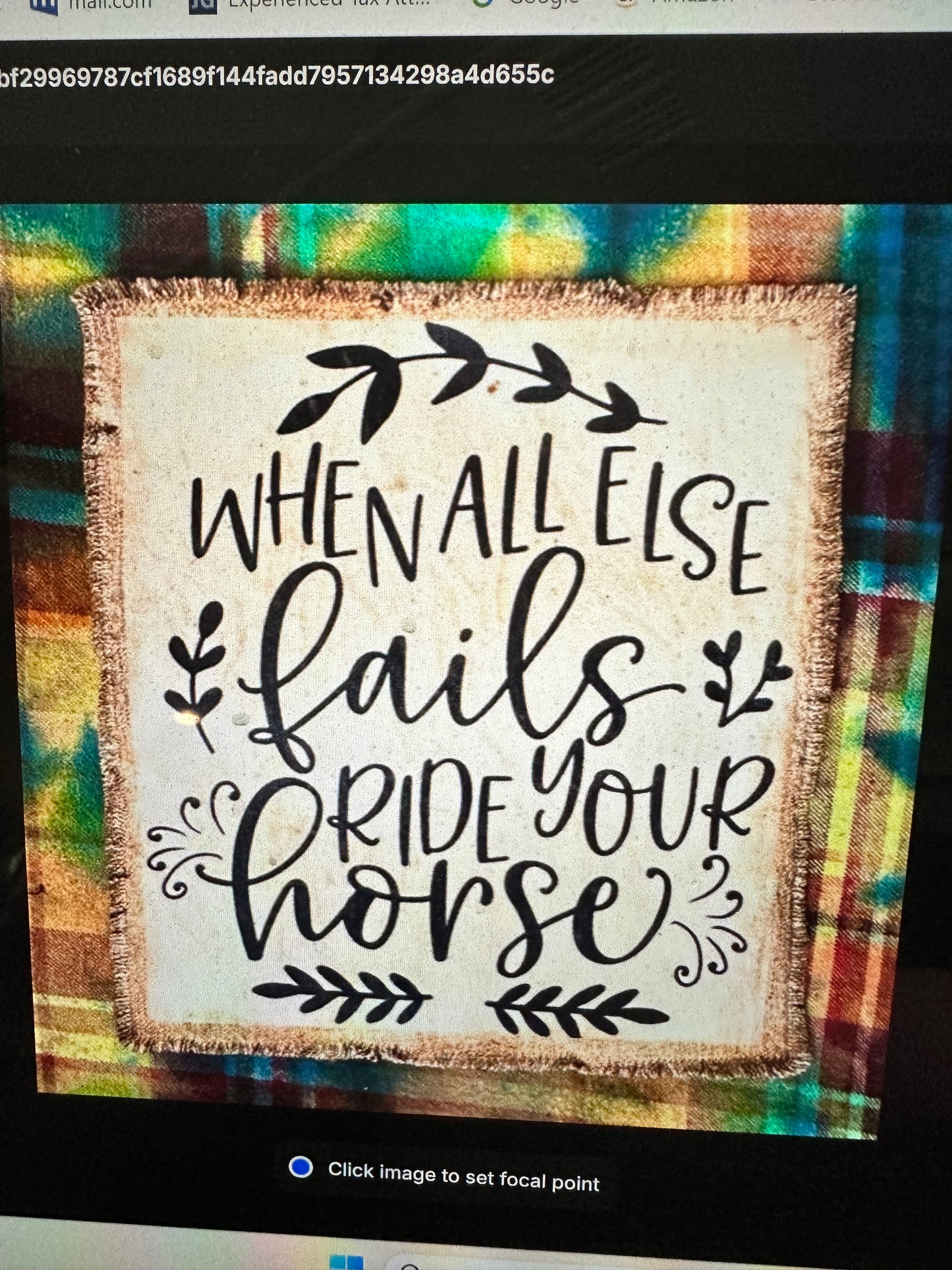"UNIQUE FLANNEL ADVENTURE: WHEN ALL ELSE FAILS, RIDE YOUR HORSE" - CUSTOM RED TONES / XL