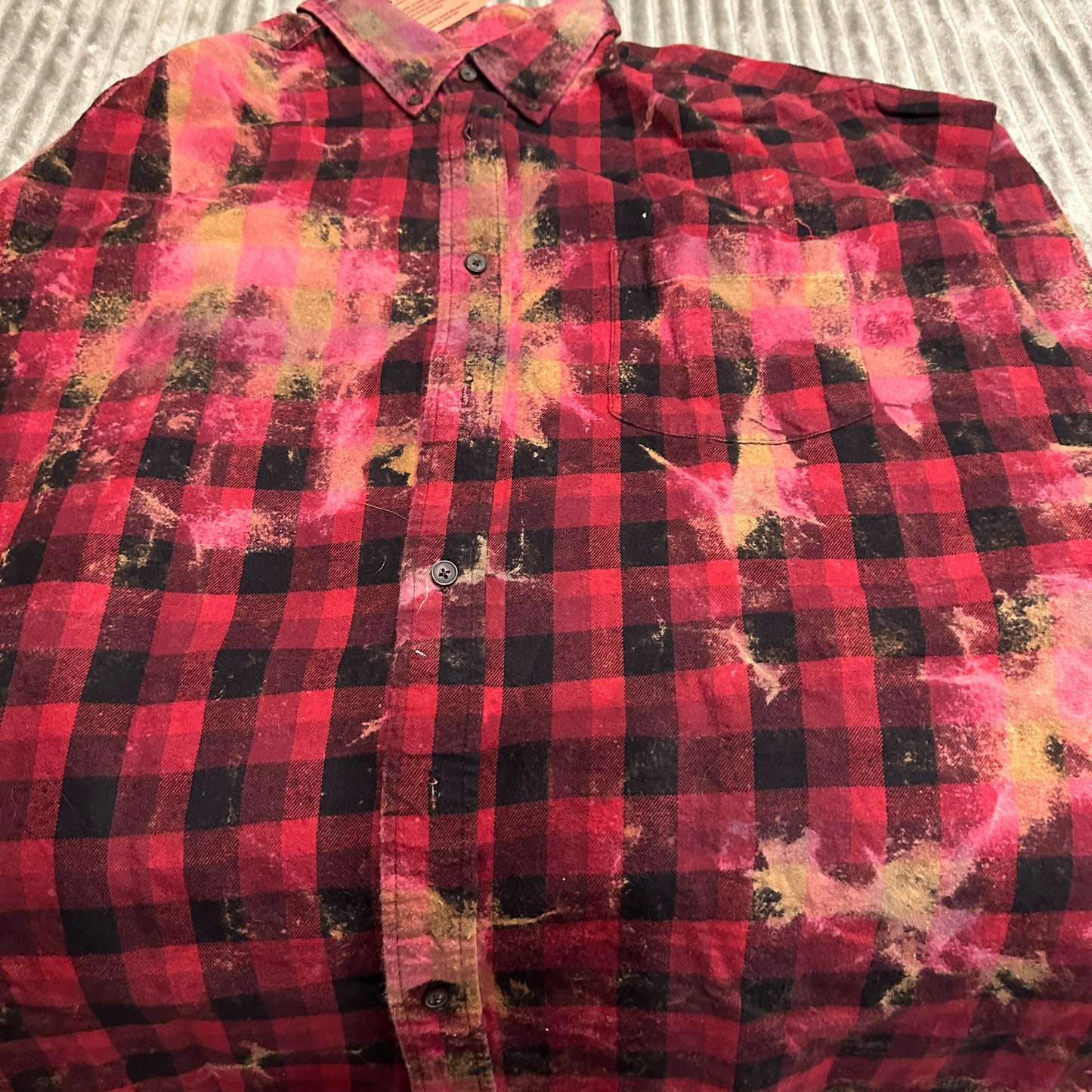"UNIQUE FLANNEL ADVENTURE: WHEN ALL ELSE FAILS, RIDE YOUR HORSE" - CUSTOM RED TONES / XL