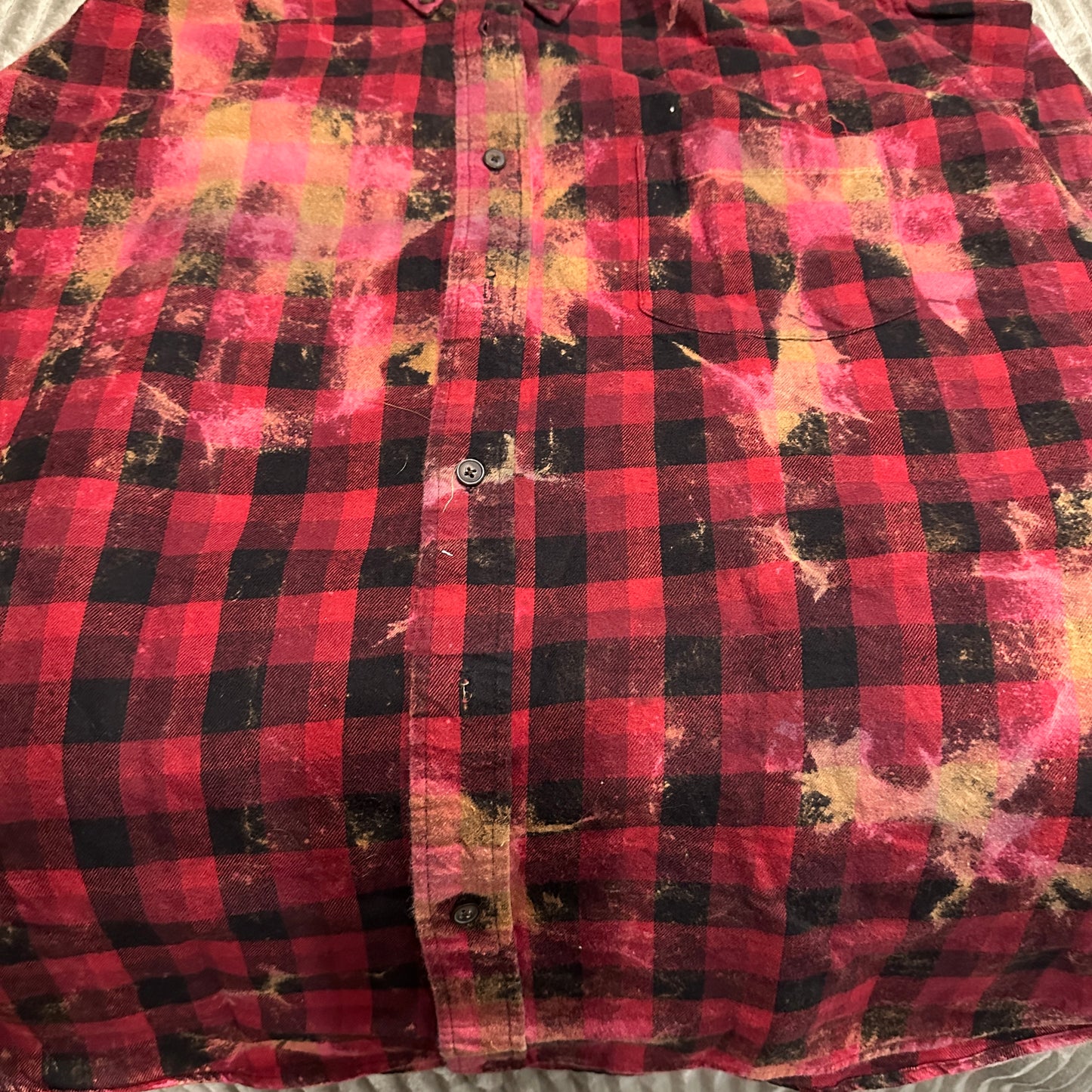 "UNIQUE FLANNEL ADVENTURE: WHEN ALL ELSE FAILS, RIDE YOUR HORSE" - CUSTOM RED TONES / XL