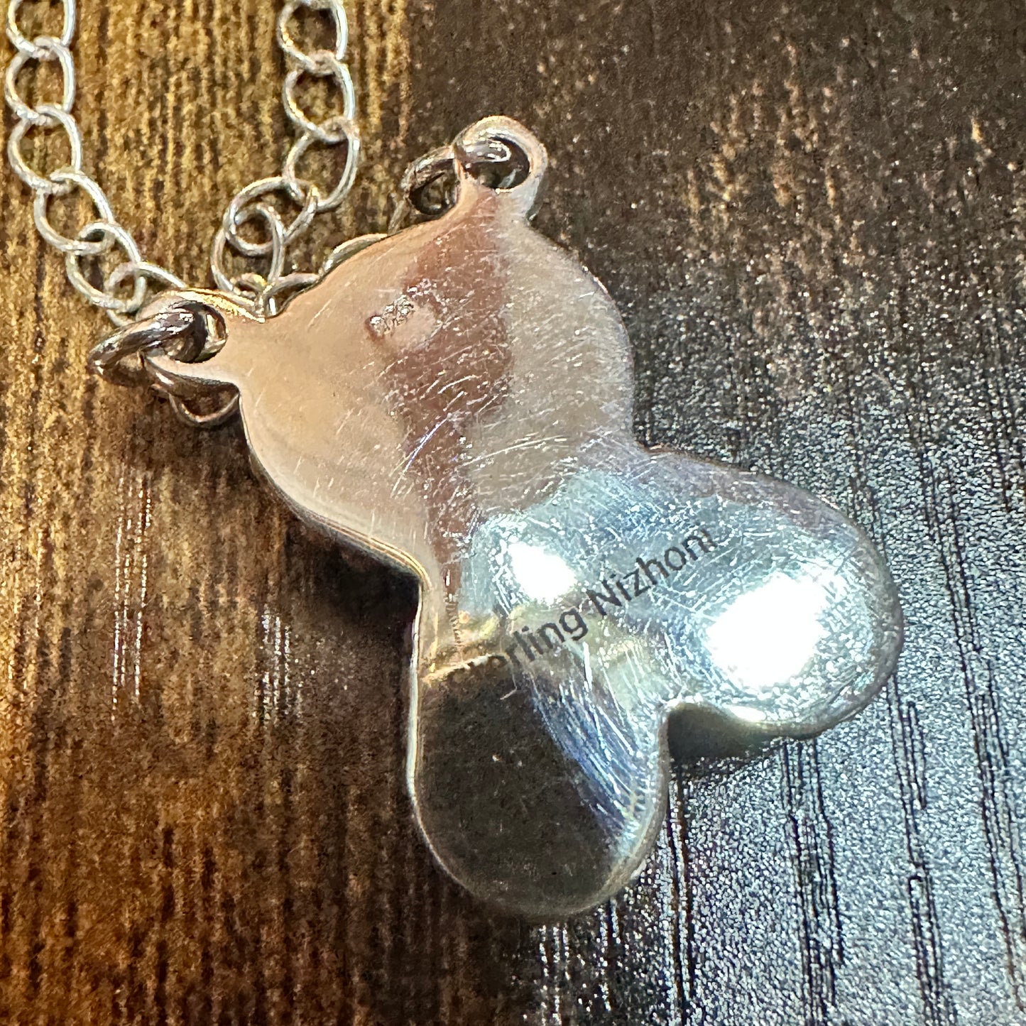 Navajo Sterling Silver Cotton Candy Cluster Necklace With Natural Stones Signed