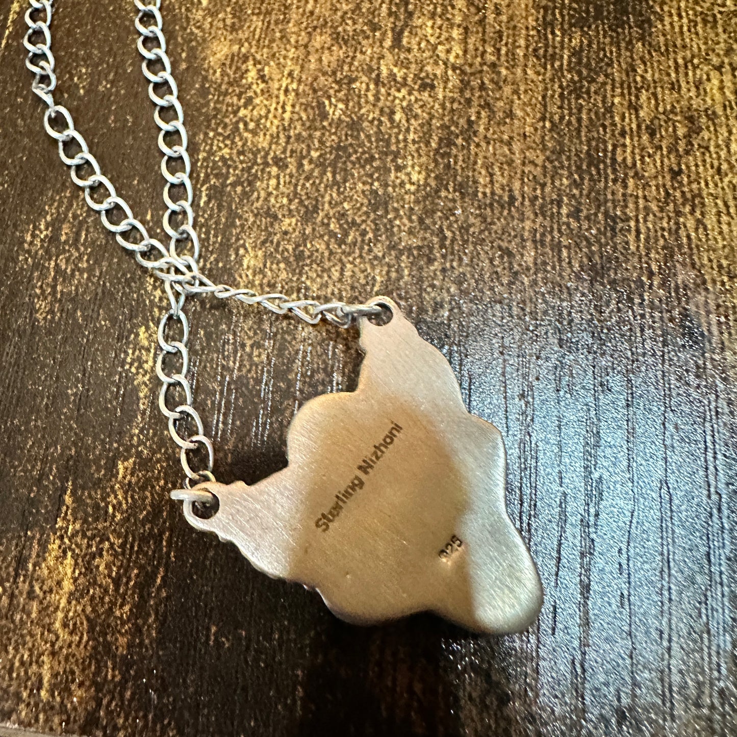 Kingman Dahlia Rose Necklace , 925 Sterling Silver, Signed