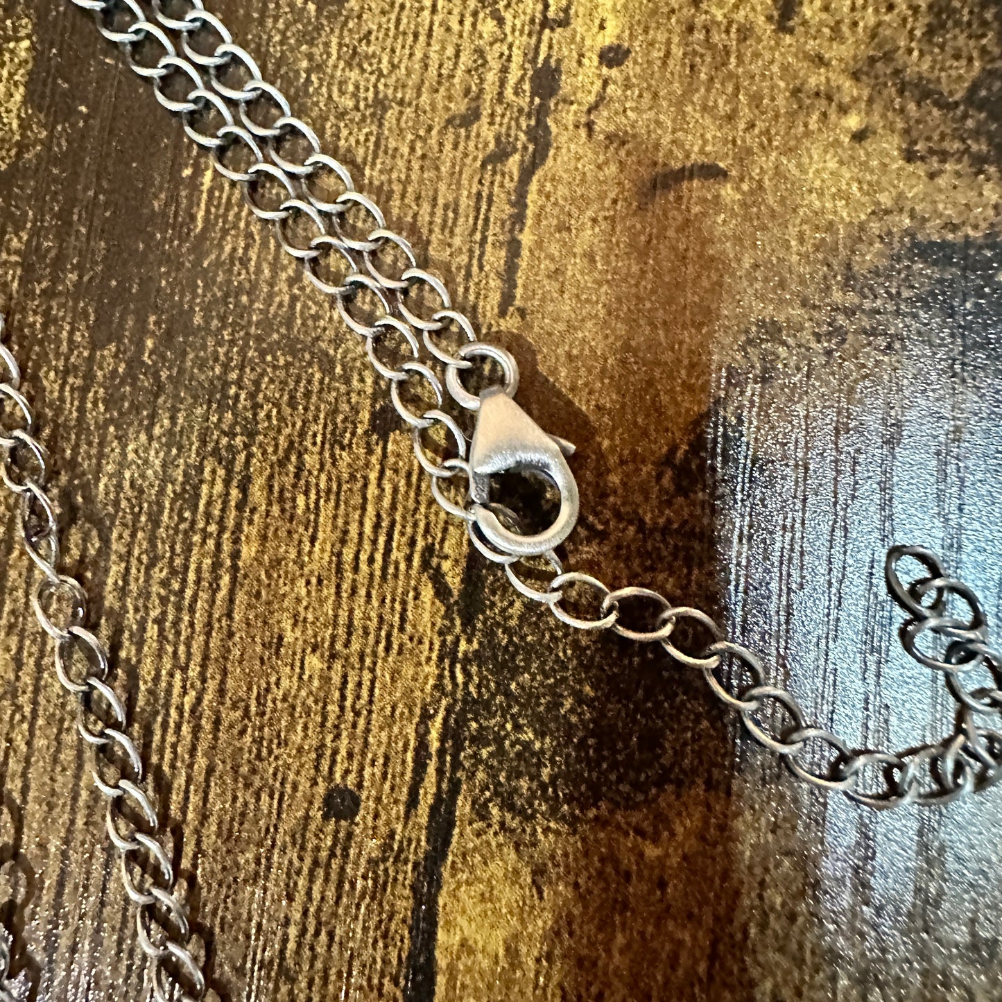 Handmade Purple Kingman Mojave Necklace 925 Sterling Silver Signed