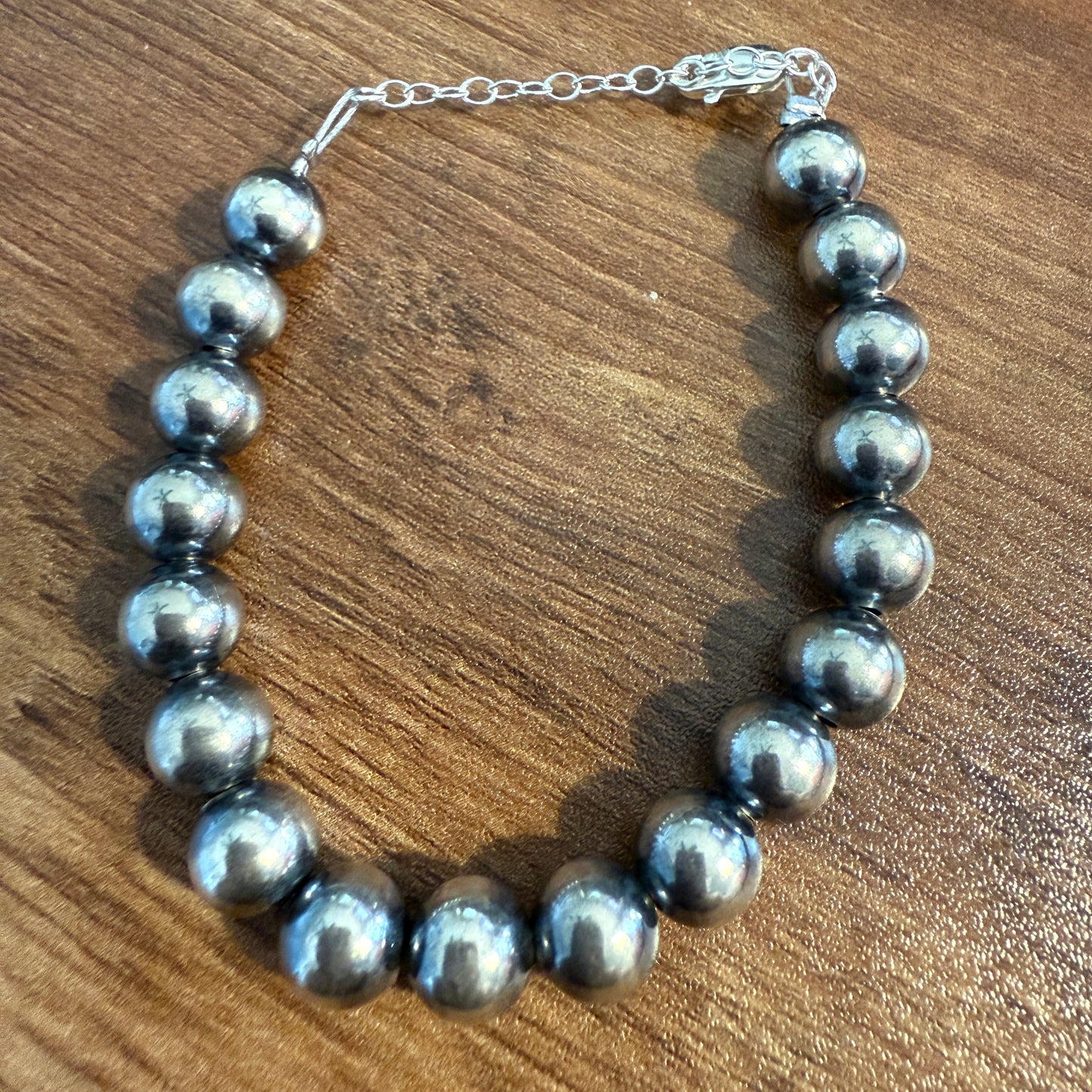Sterling Silver Pearl Bracelet Available in Multiple Sizes with Extender