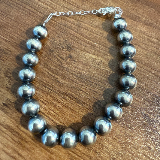 Sterling Silver Pearl Bracelet Available in Multiple Sizes with Extender