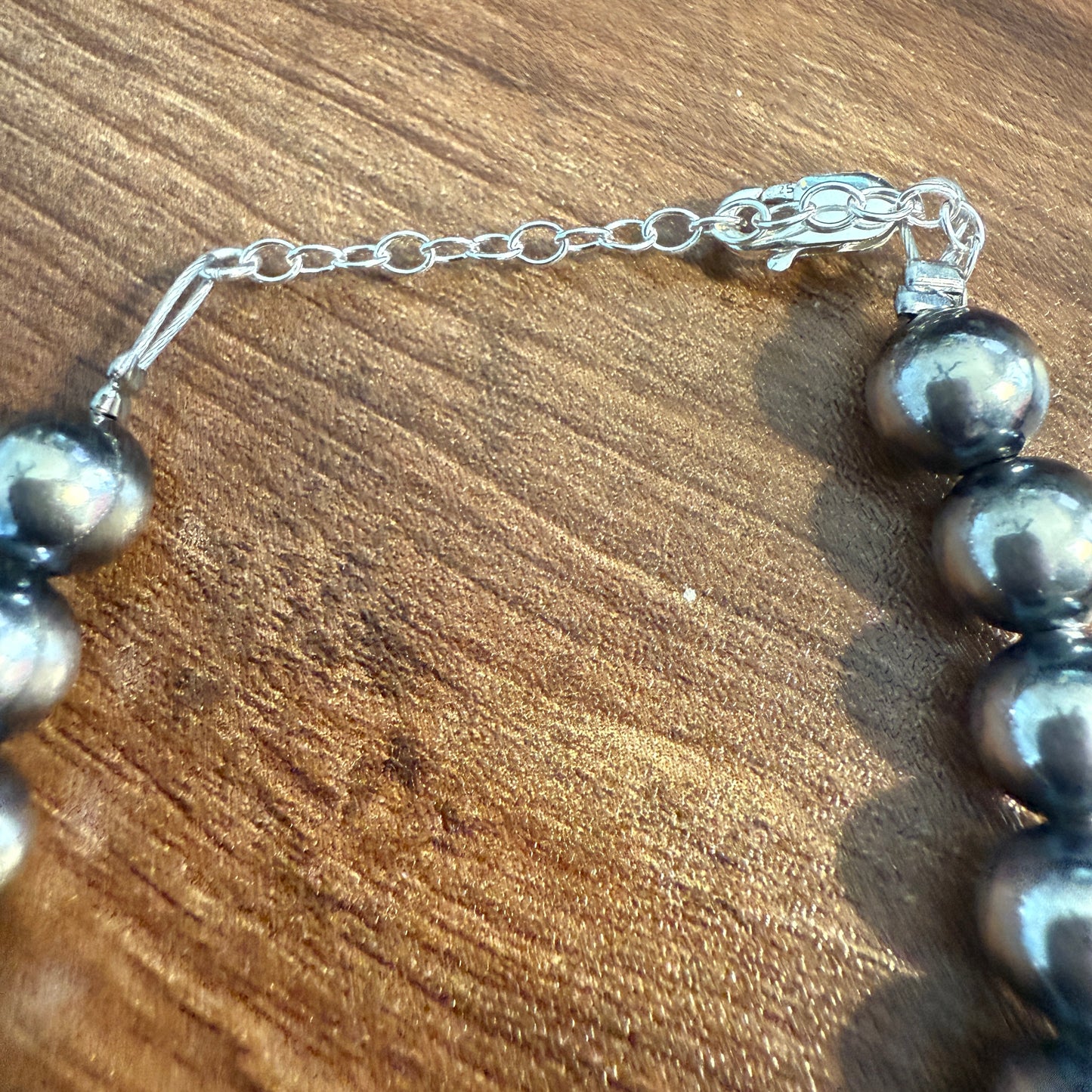 Sterling Silver Pearl Bracelet Available in Multiple Sizes with Extender