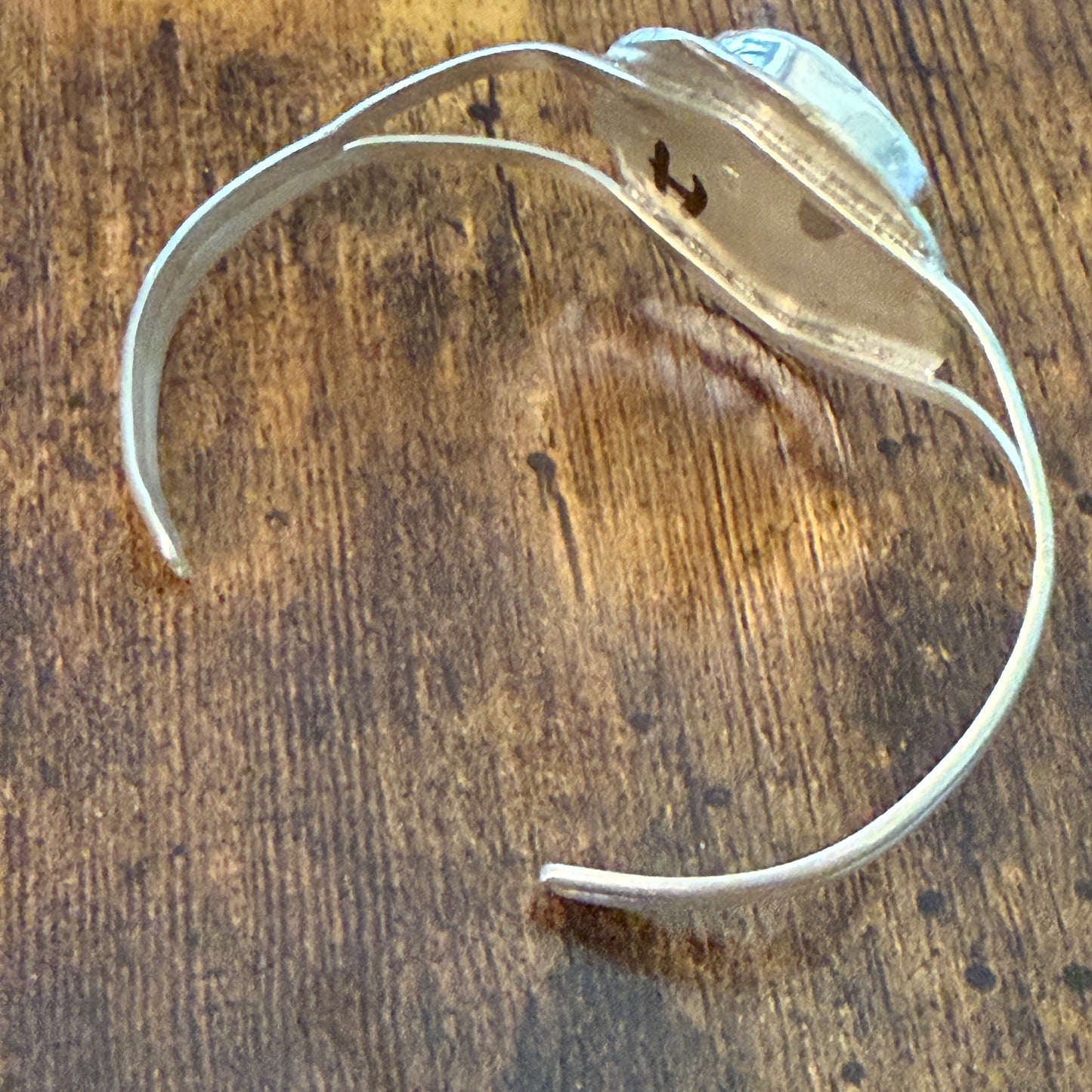 Native American Navajo White Buffalo Turquoise Cluster Bracelet Cuff Wow Zuni (SMALL)