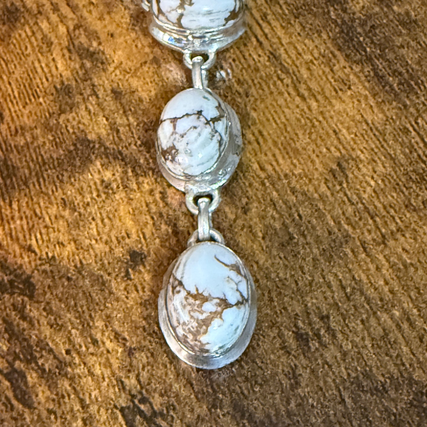 Wild Horse Dalhia Stone Y Necklace 925 Sterling Silver Link Necklace