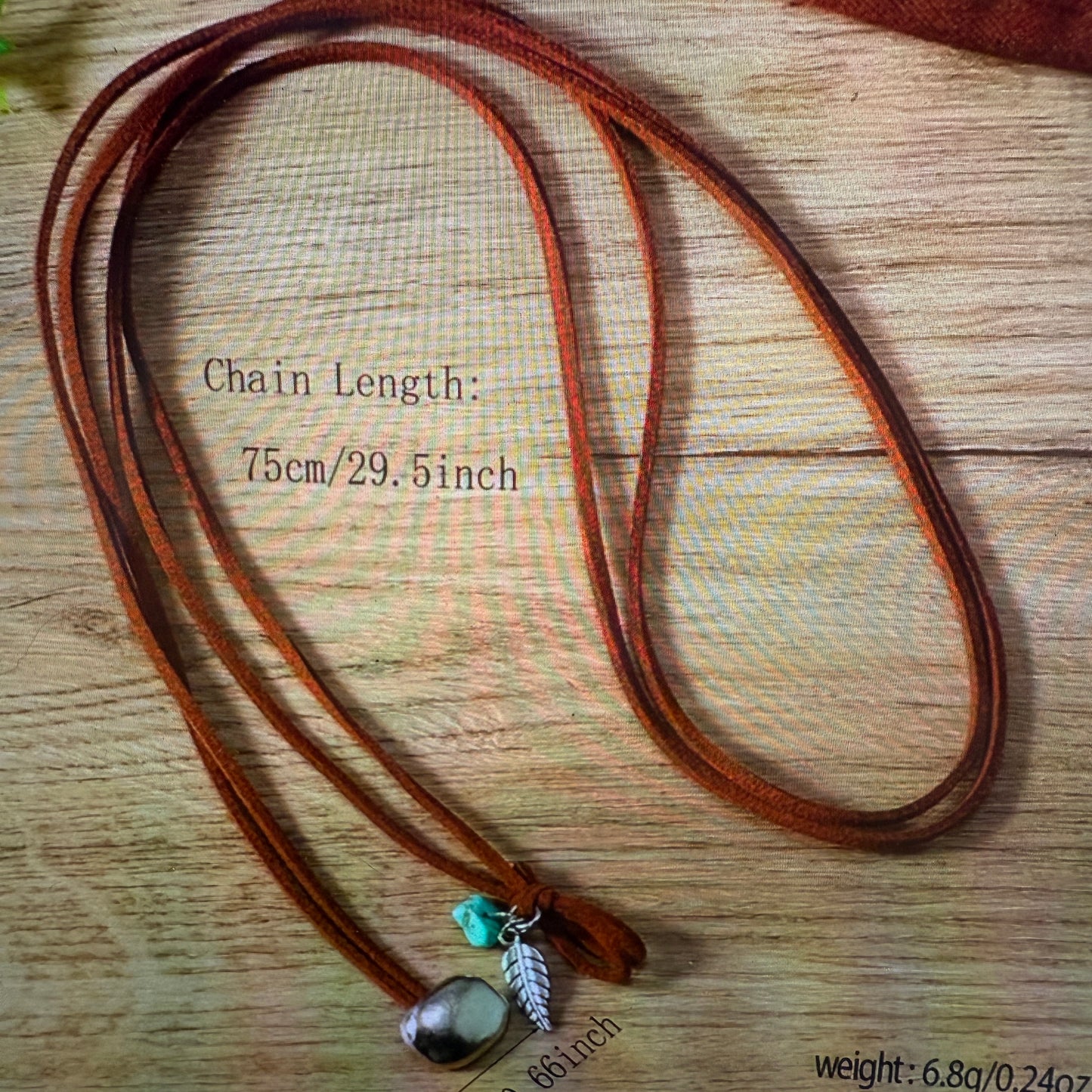 Vintage Style Brown Leather Turquoise Feather Choker Necklace