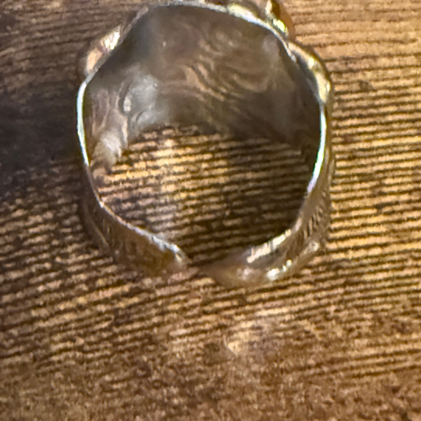 Handcrafted Tiger Eye Gemstone Adjustable Ring With Mixed Metals