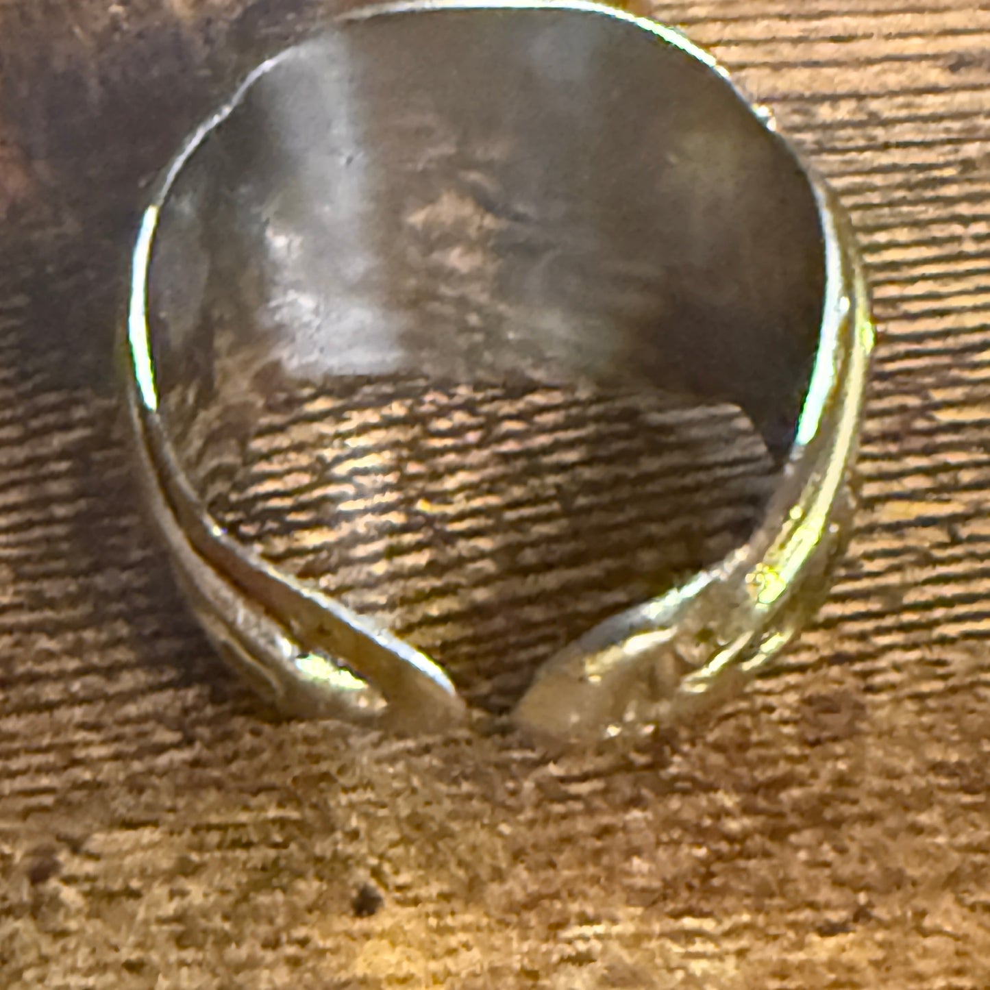 Handcrafted Ruby Fuchsite Natural Gemstone Adjustable Ring Mixed Metals