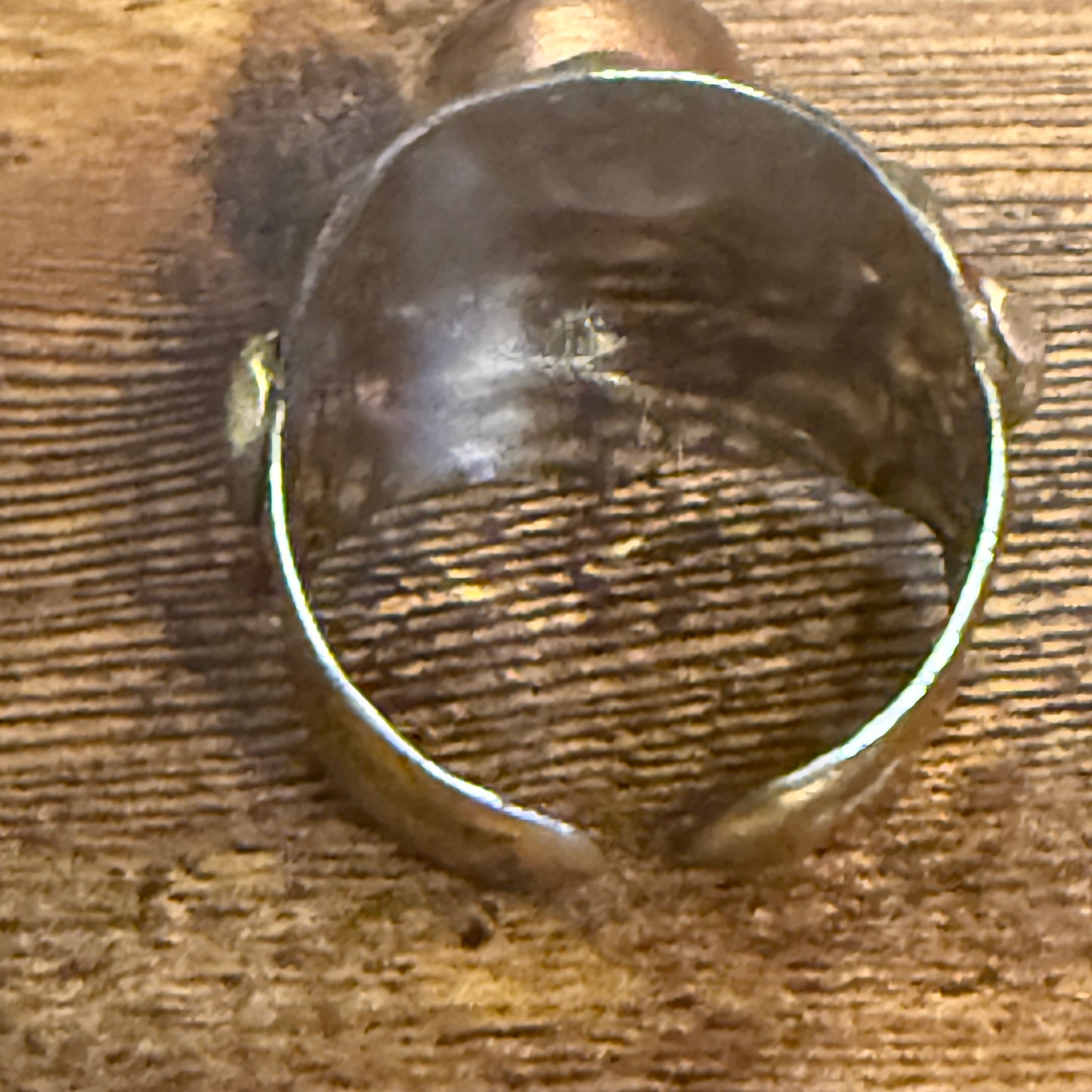 Handcrafted Blue Lapis Natural Gemstone Adjustable Ring Mixed Metals