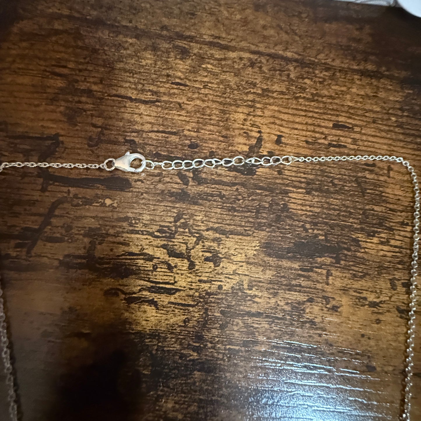 Ice Blue Dahlia Lariat Necklace 925 Sterling Silver 18 to 20 Inches