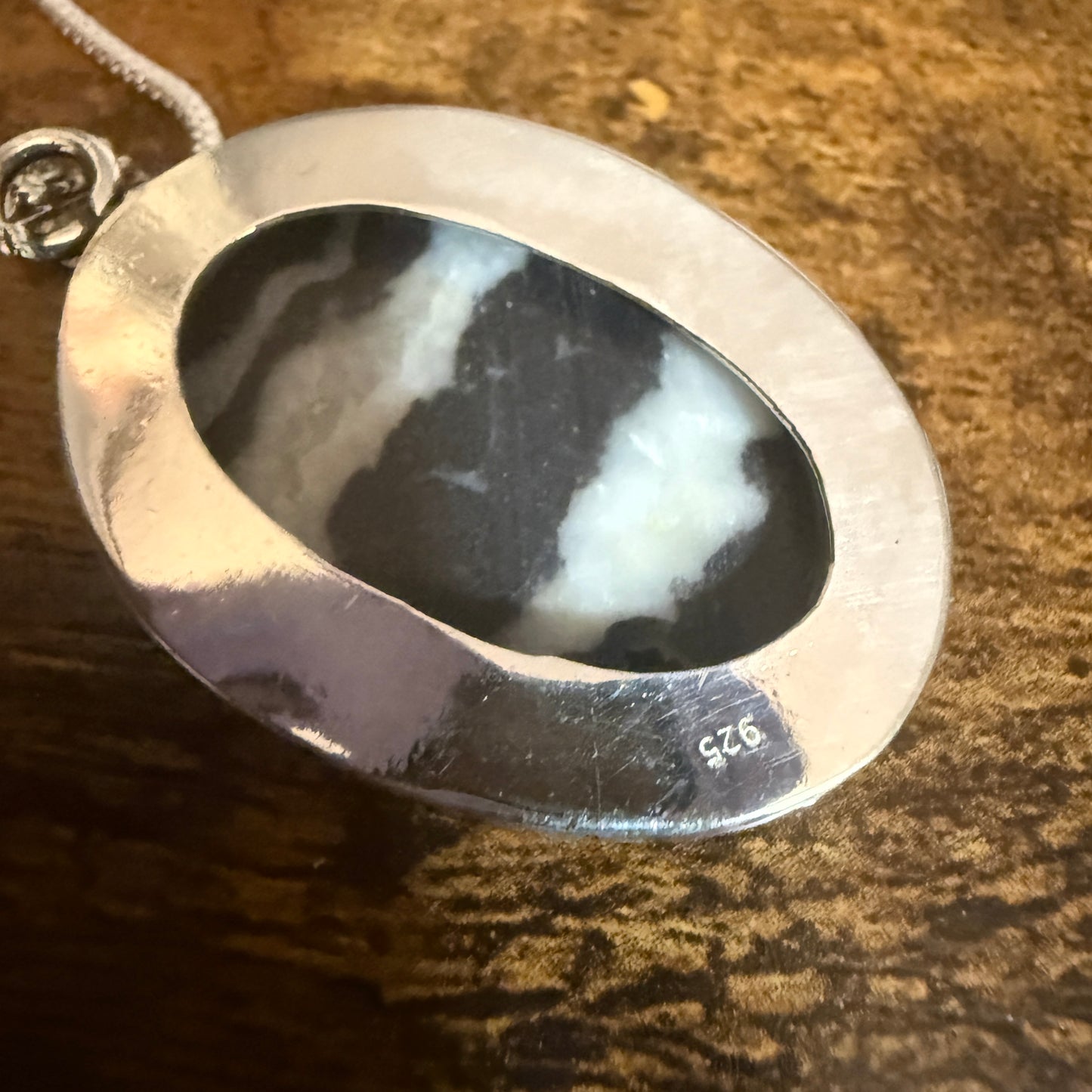 White Buffalo Turquoise Dahlia Pendant Sterling Silver 18 Inch Chain