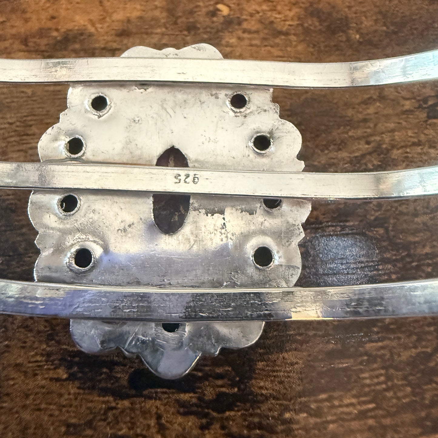 Kingman Pink Dahlia Turquoise Handmade Sterling Silver Adjustable Cuff