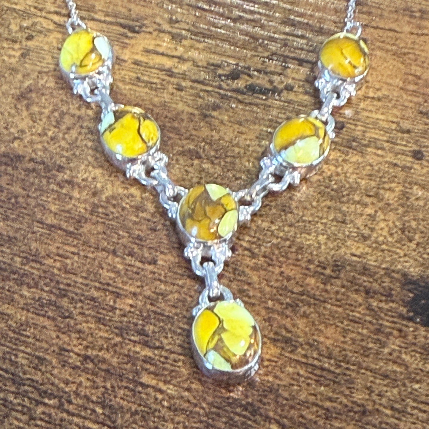 Honey Dahlia Lariat Necklace In 925 Sterling Silver Adjustable 18 To 20 Inch