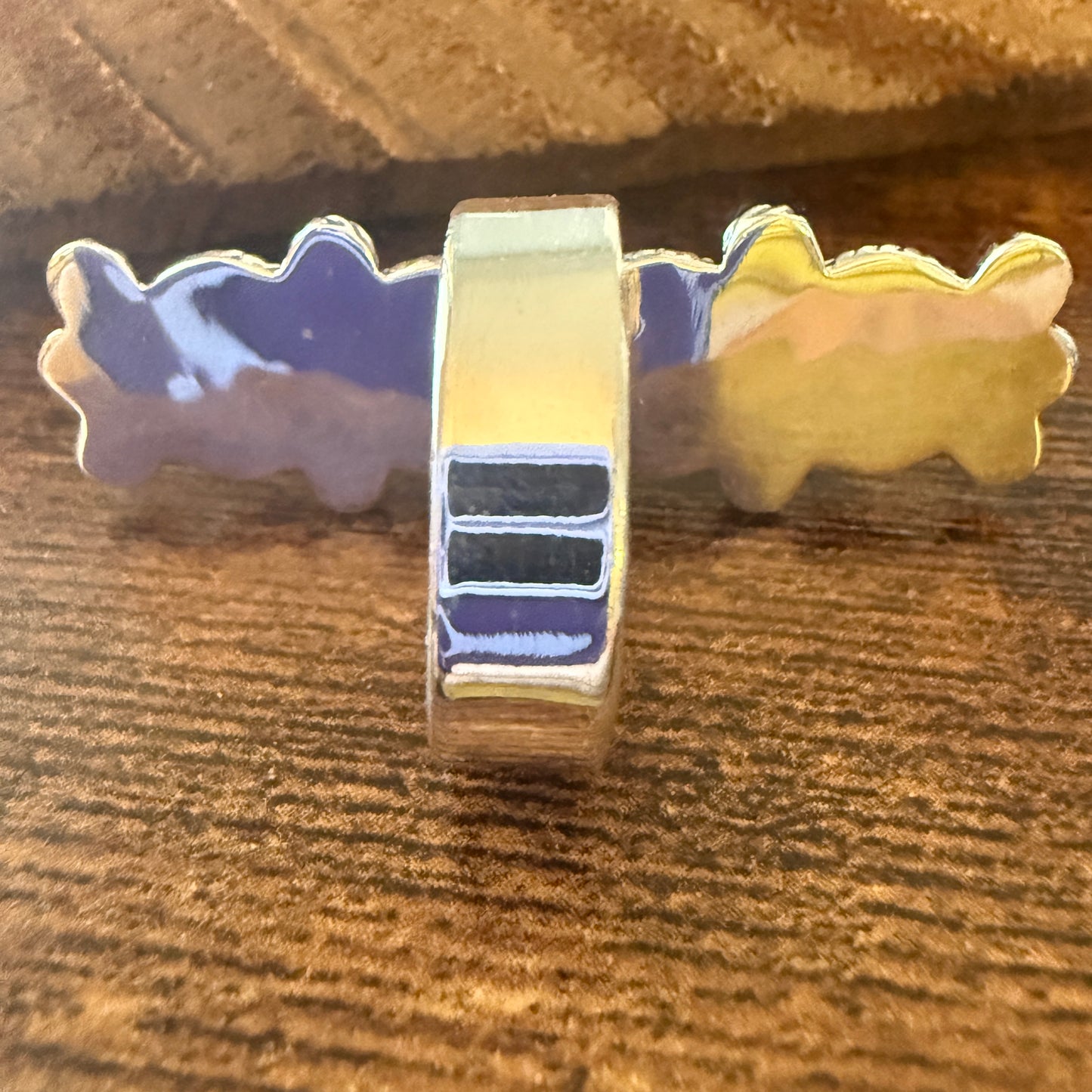 Kingman Pink Turquoise Statement Cuff Ring Handmade Sterling Silver Adjustable