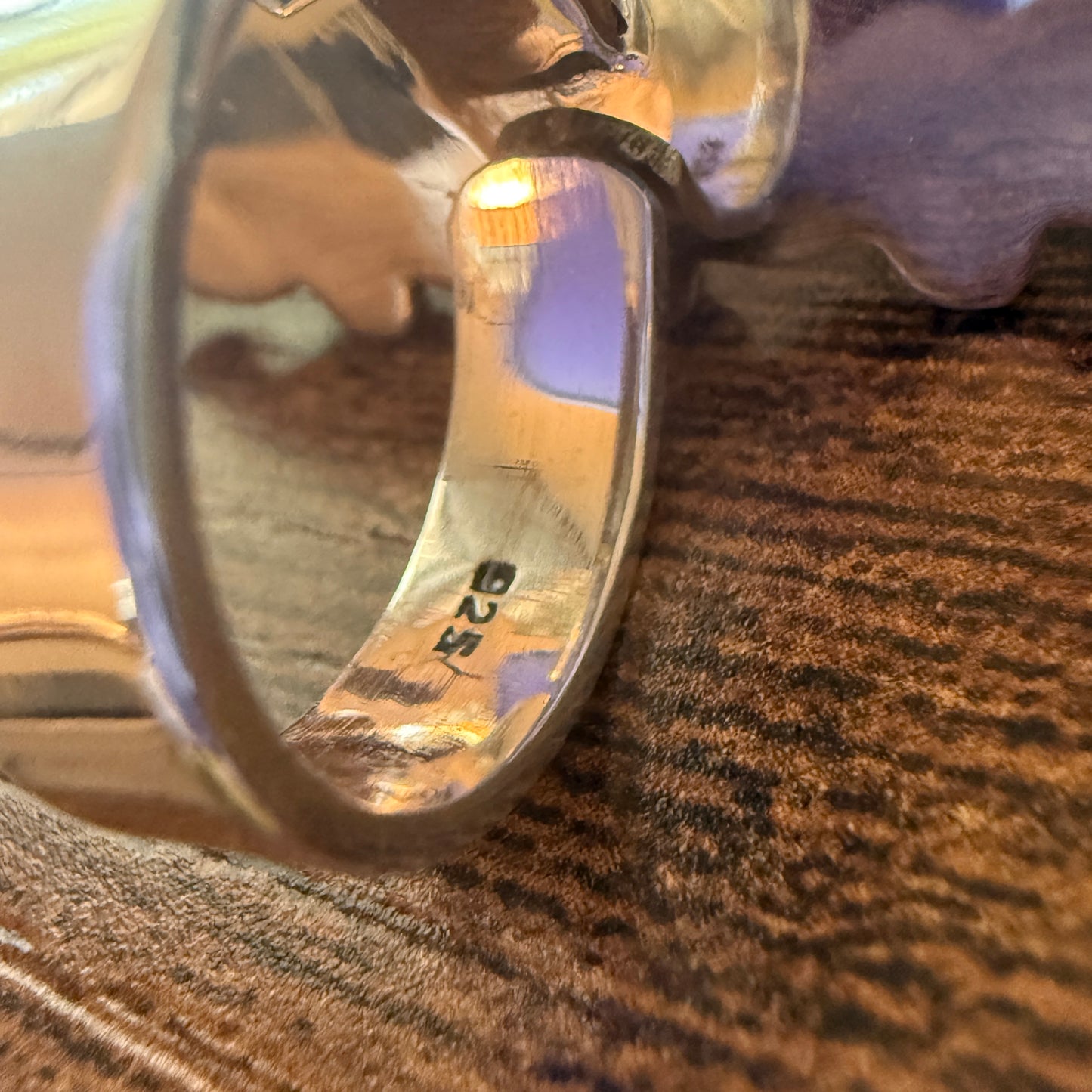 Kingman Pink Turquoise Statement Cuff Ring Handmade Sterling Silver Adjustable